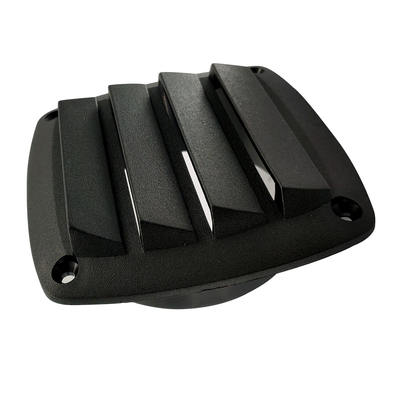 Rectangle Air Hose thru Vent 5" Air Exhaust ABS Plastic for Boat Black Vent