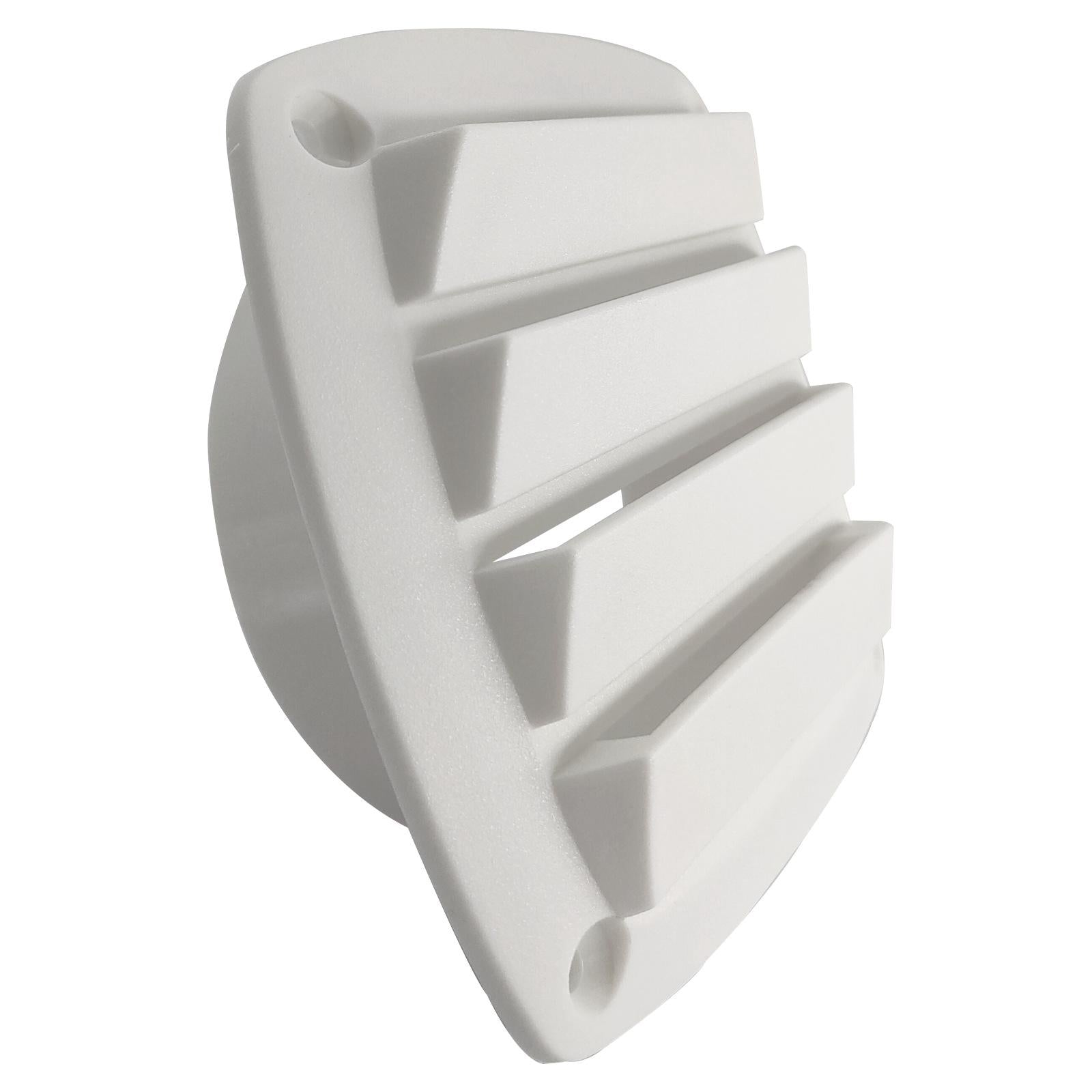 Rectangle Air Hose thru Vent 5" Air Exhaust ABS Plastic for Boat White Vent
