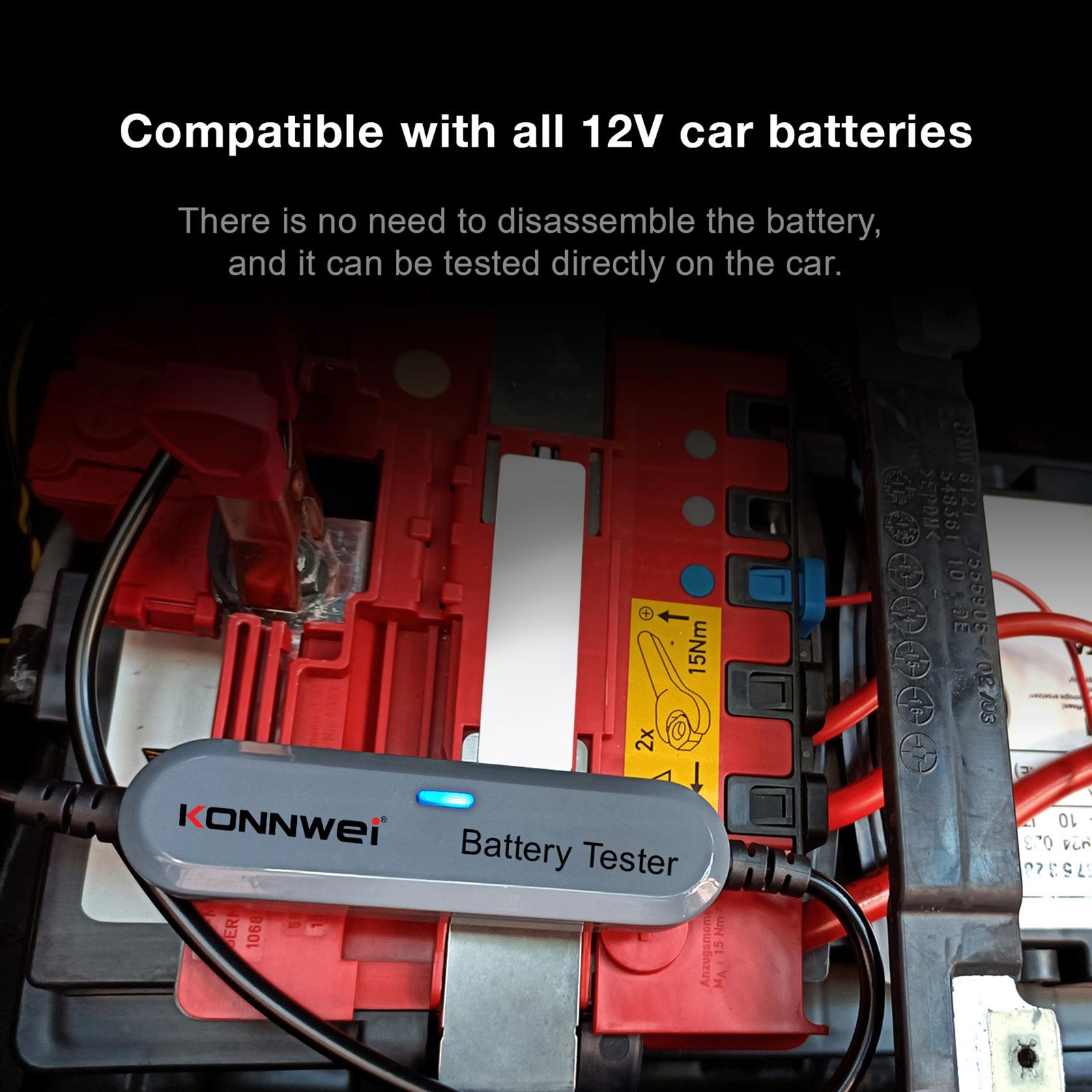 Wireless BK100 Car Battery Tester Battery Detector Cars Trucks Motorcycles
