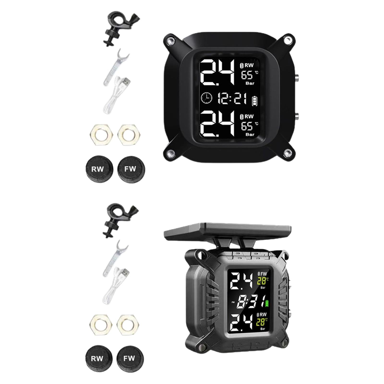 Wireless Tire Pressure Monitoring System Smart 1100mAh for Motorcycles XM6