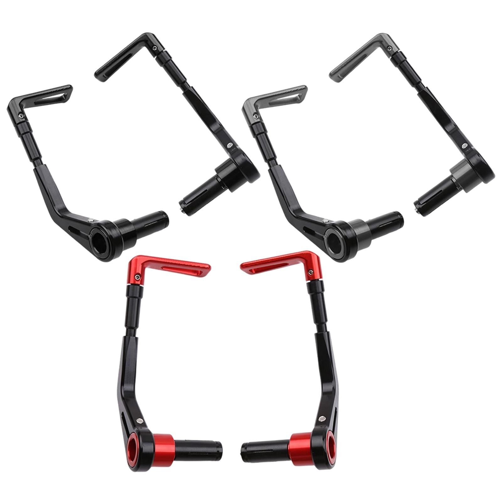 2Pcs Motorcycle Brake Clutch Lever Guard 7/8" 22mm Motorbikes Scooters Black