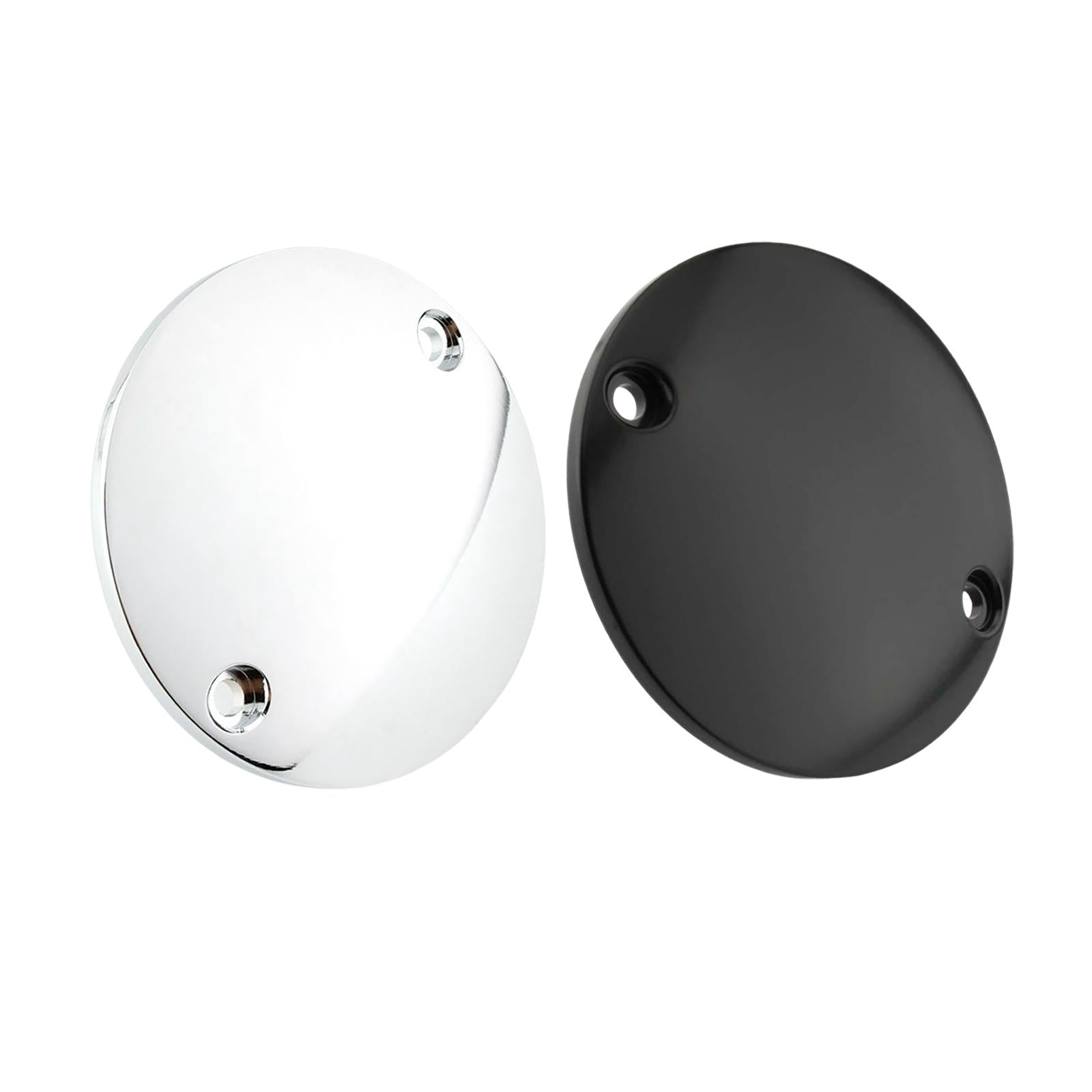 2 Hole Ignition Timer Cover for Harley Fxe 1200 Super Glide 73-80 Silver 