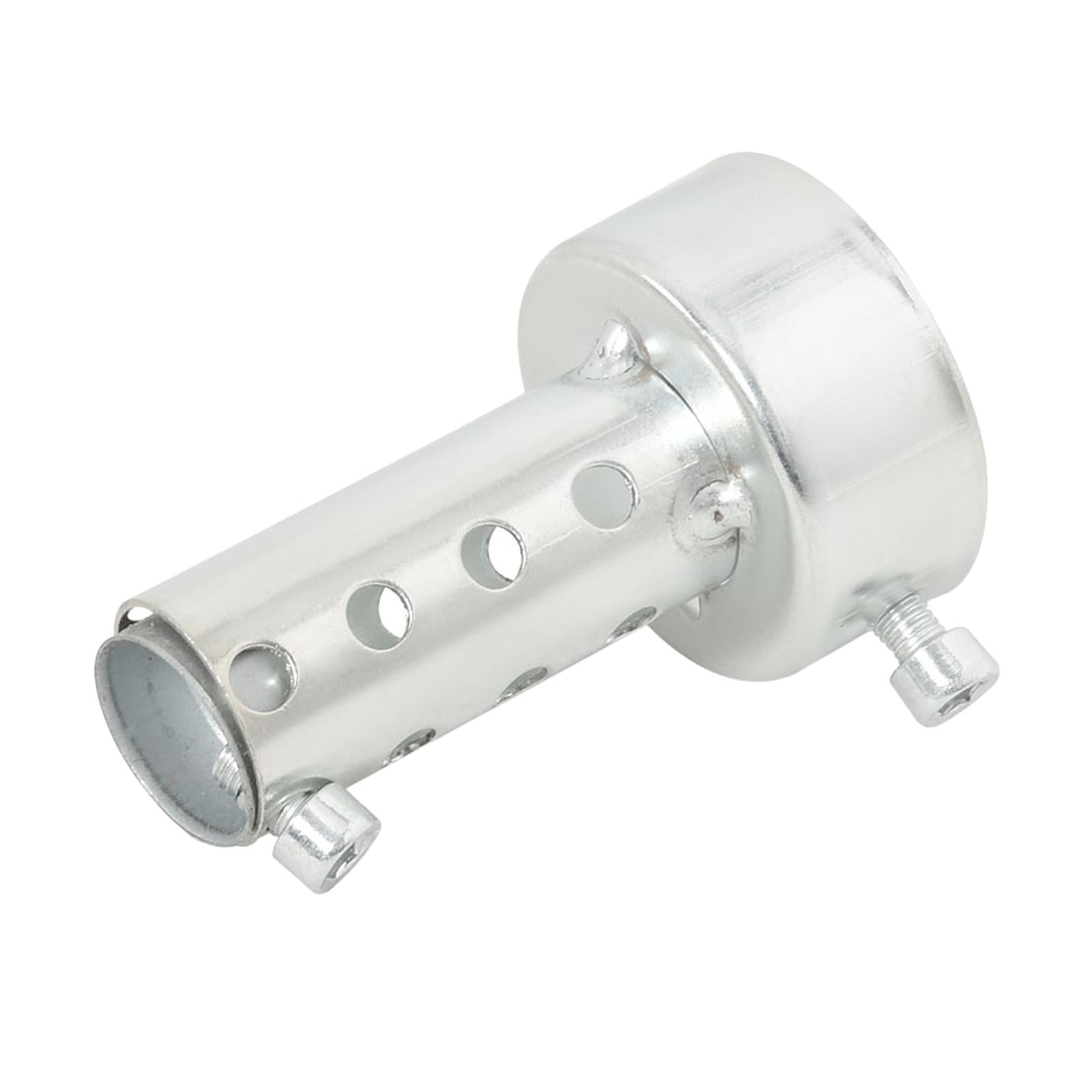 4xMotorcycle Exhaust Muffler Noise Elimination for Motorbike 48mm Short Silver