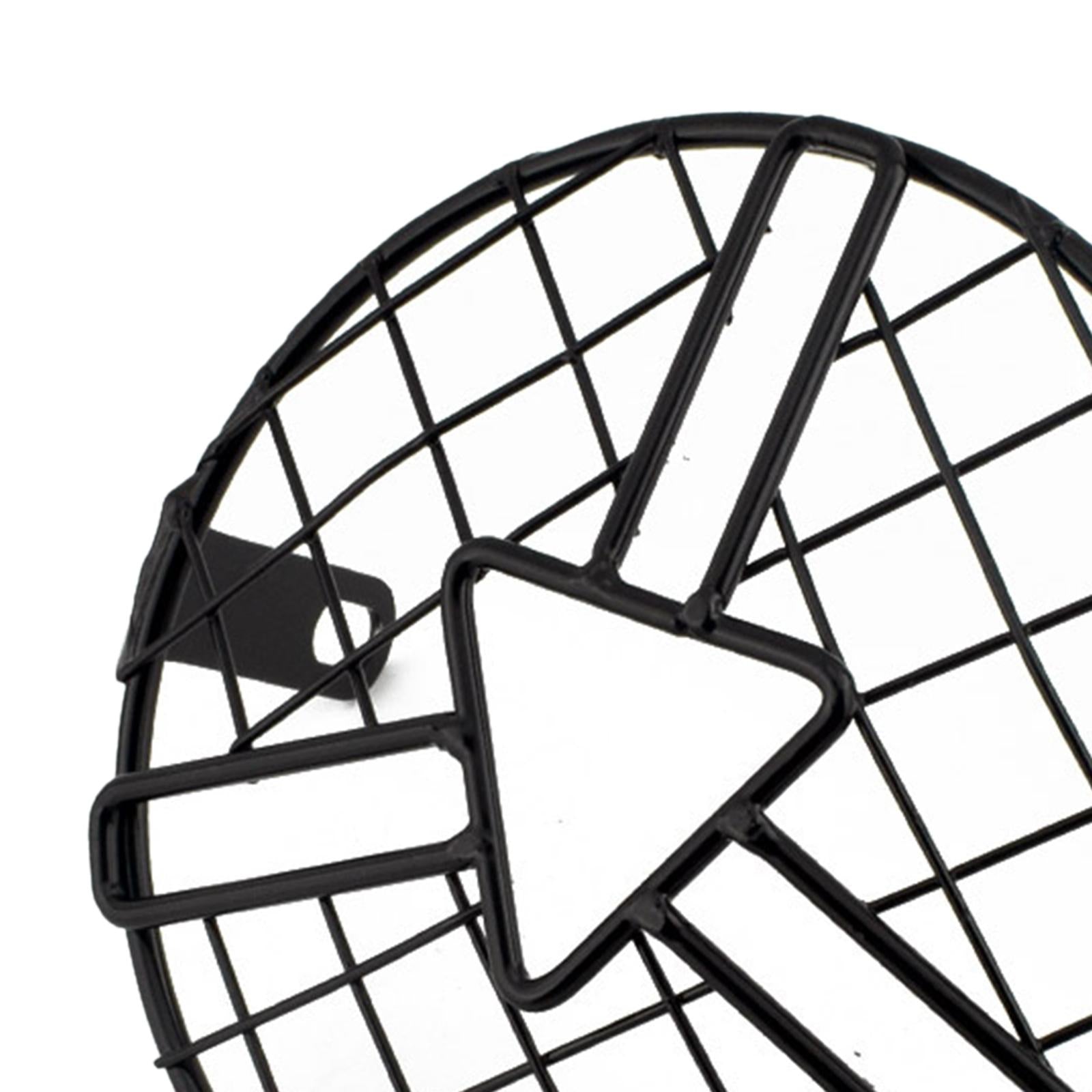 6.5 inch Motorcycle Headlight Grill Guard for Cafe Racer  Triangle Center