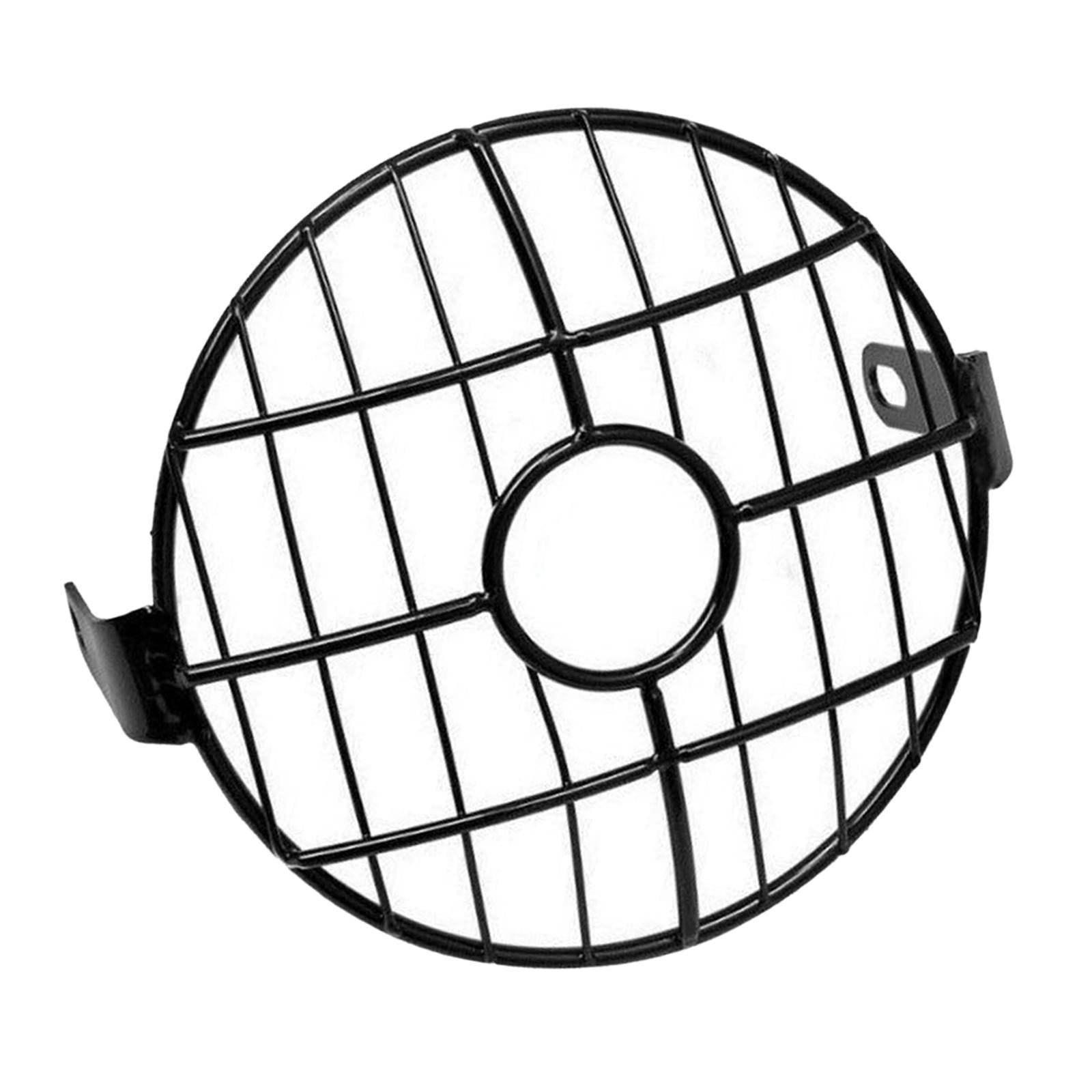 6.5 inch Motorcycle Headlight Grill Guard for Cafe Racer  Round Center