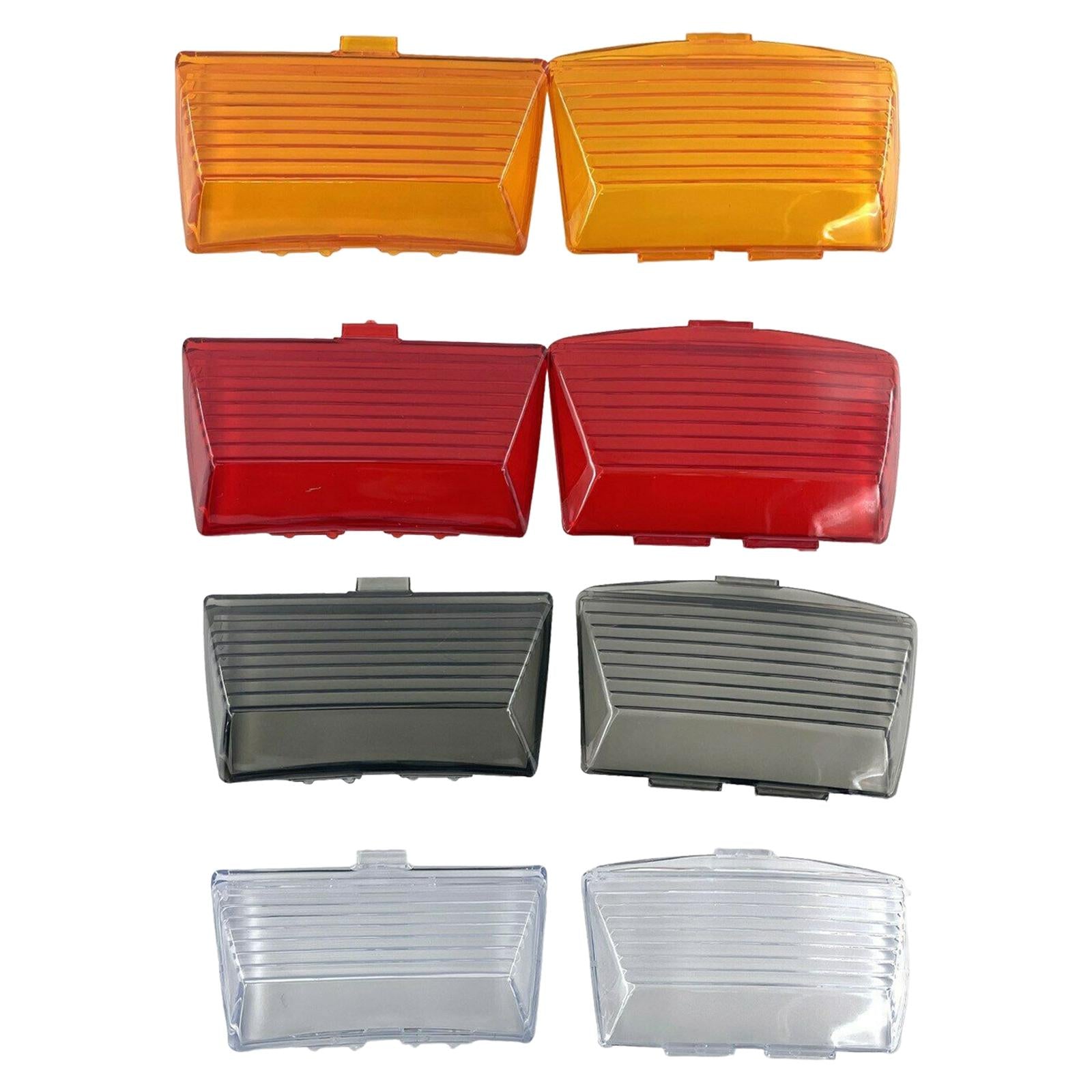 1 Pair Light Lens Cover Fender Tips Mud Guard for Harley Electra Glide Light Brown