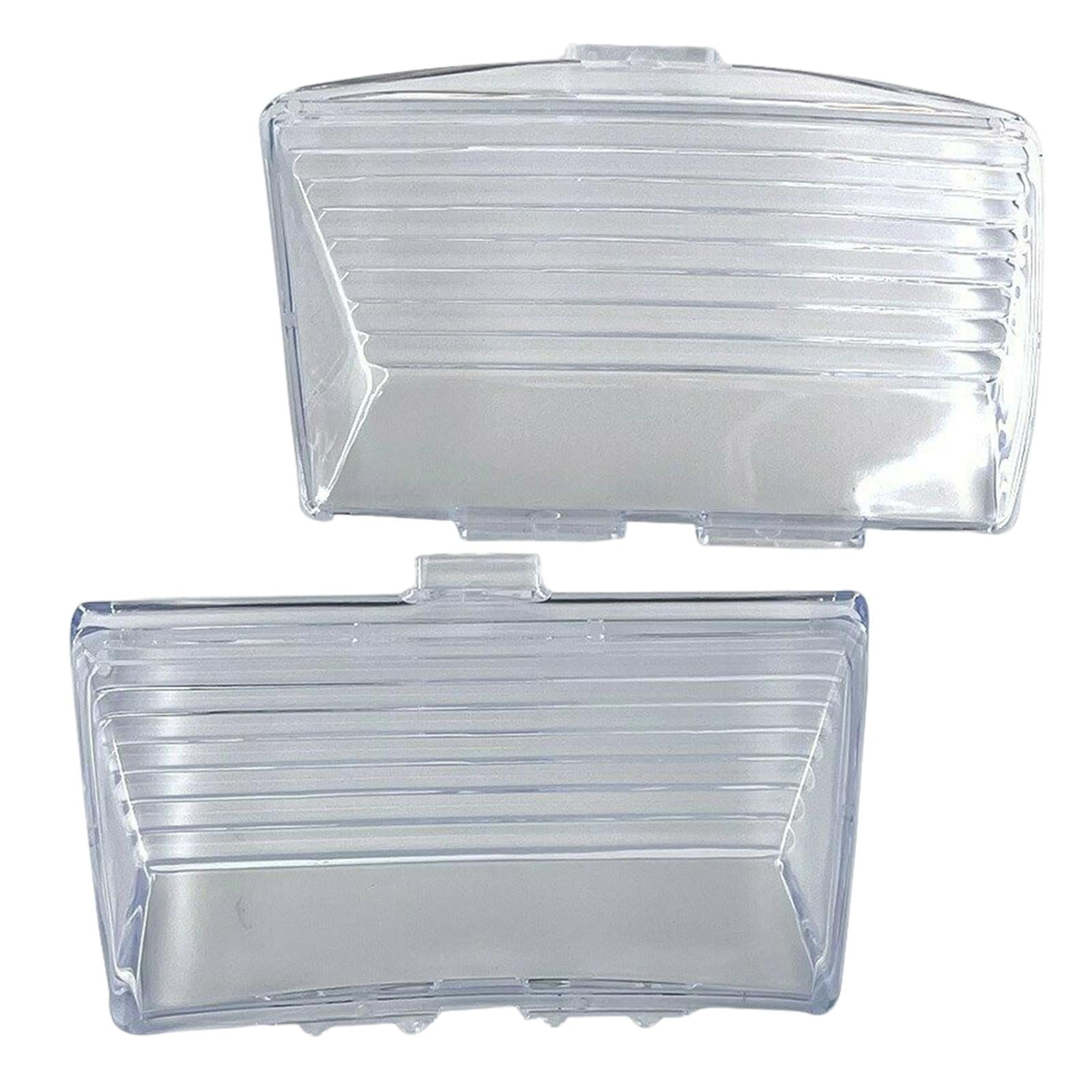 1 Pair Light Lens Cover Fender Tips Mud Guard for Harley Electra Glide Transparent