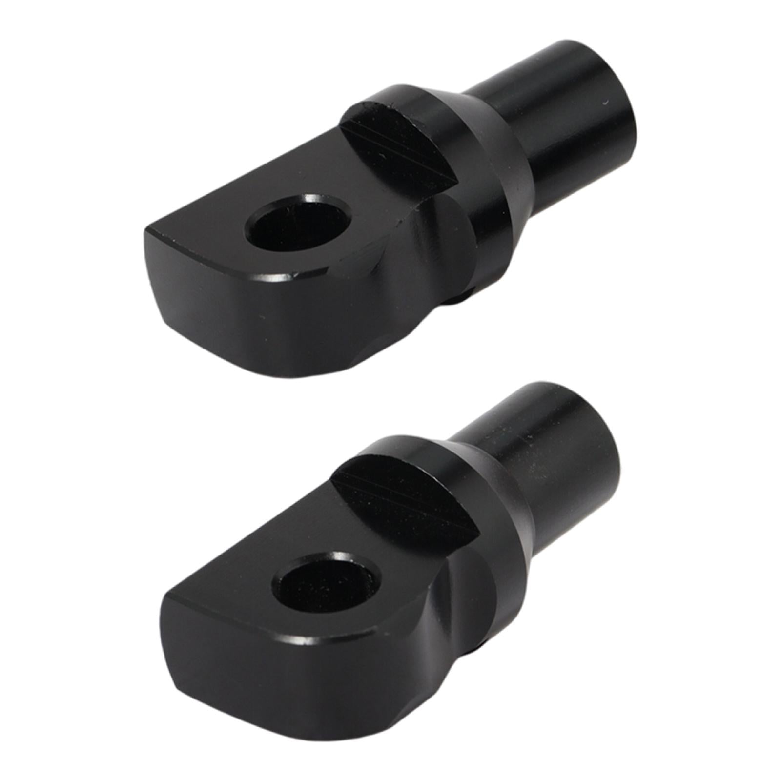 2x Splined Male Mount Peg Adapters Floorboards Motorcycles for Harley Black 