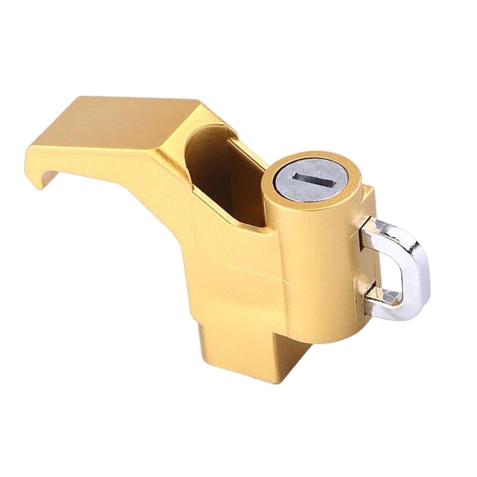 Motorcycle Helmet Security Hook Lock High Performance for Scooters Golden