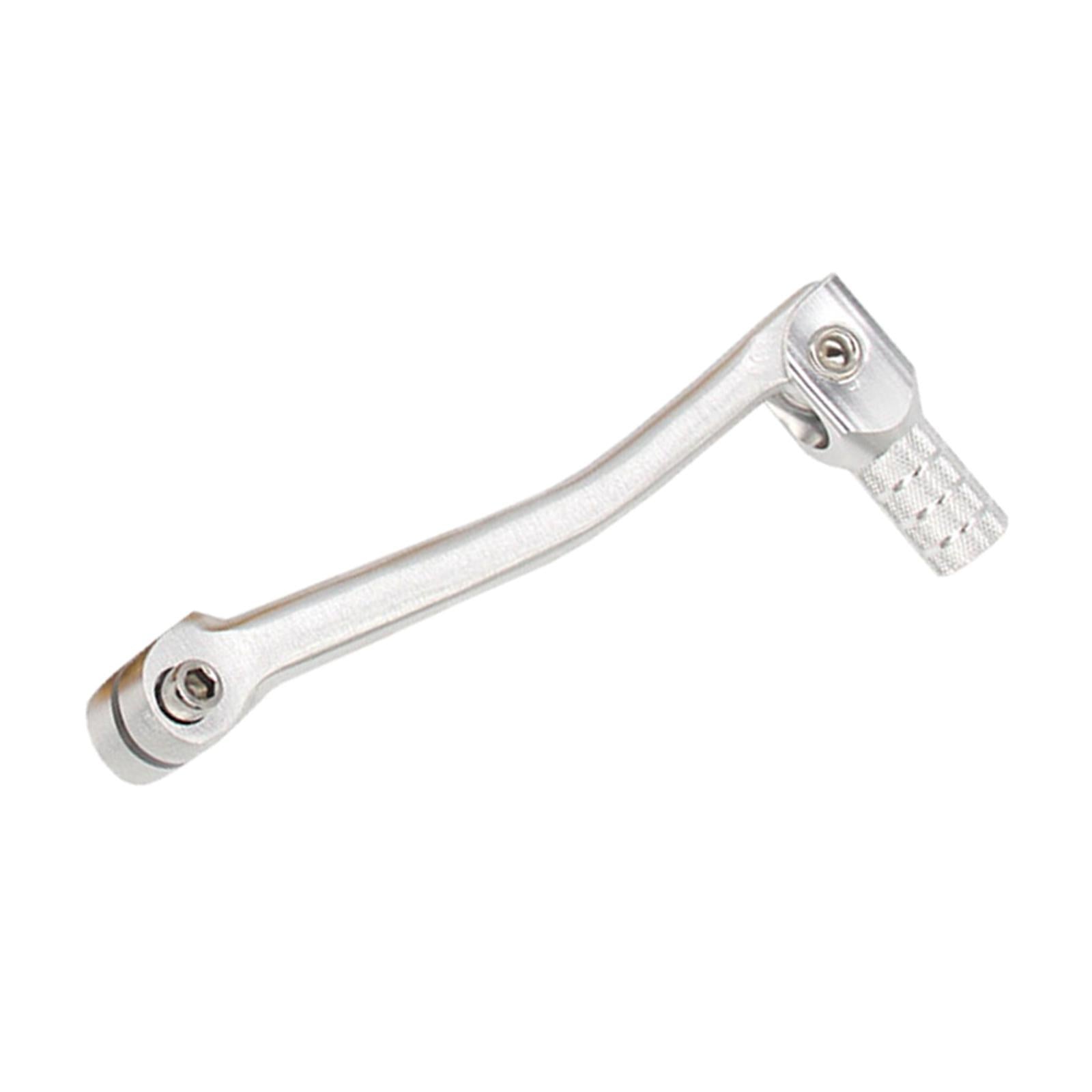 Motorcycle Gear Shift Lever CNC Aluminum for ATV Pit Bikes Dirt Bikes Silver