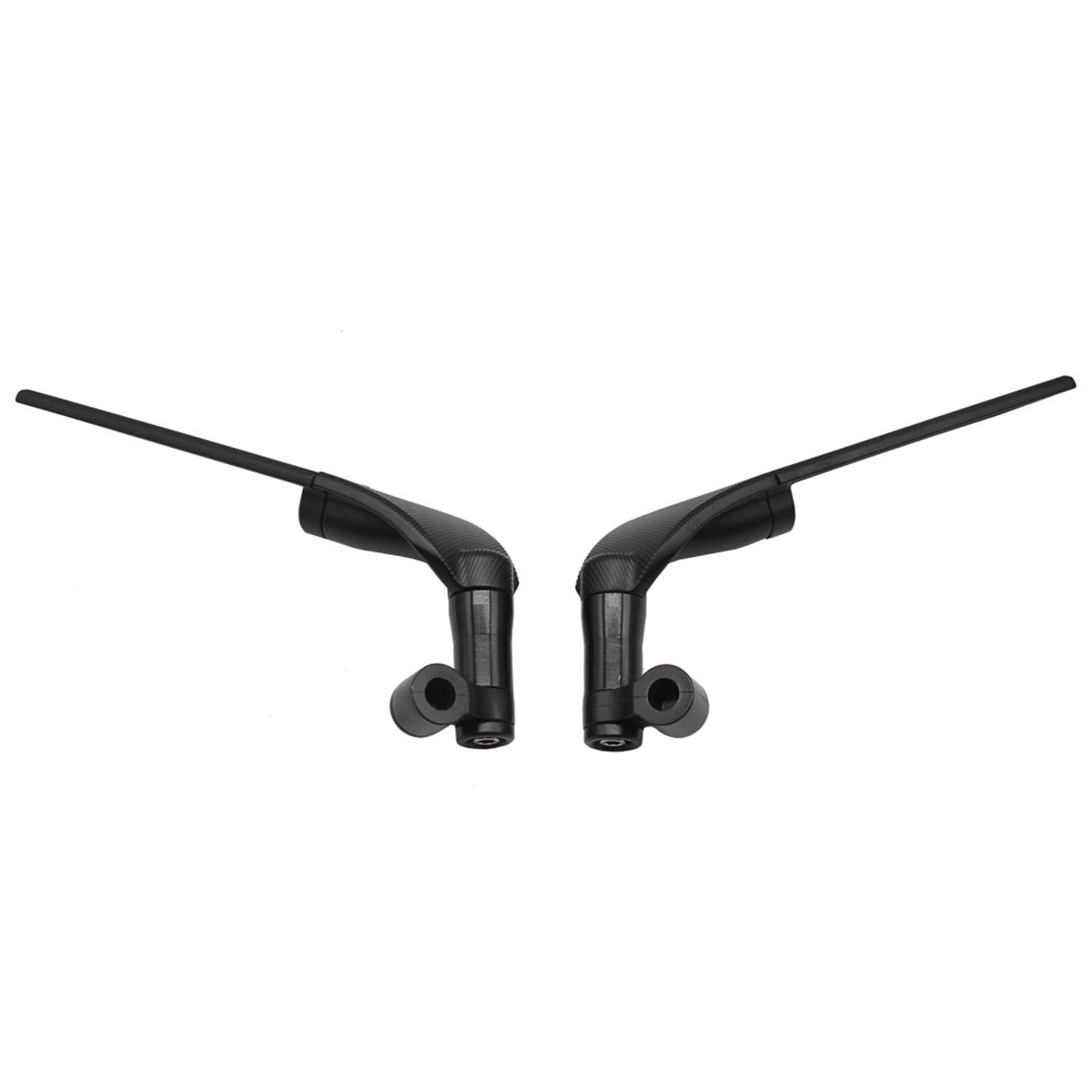 Universal Motorcycle Wing Rearview Mirrors Adjustable Spare Parts Black