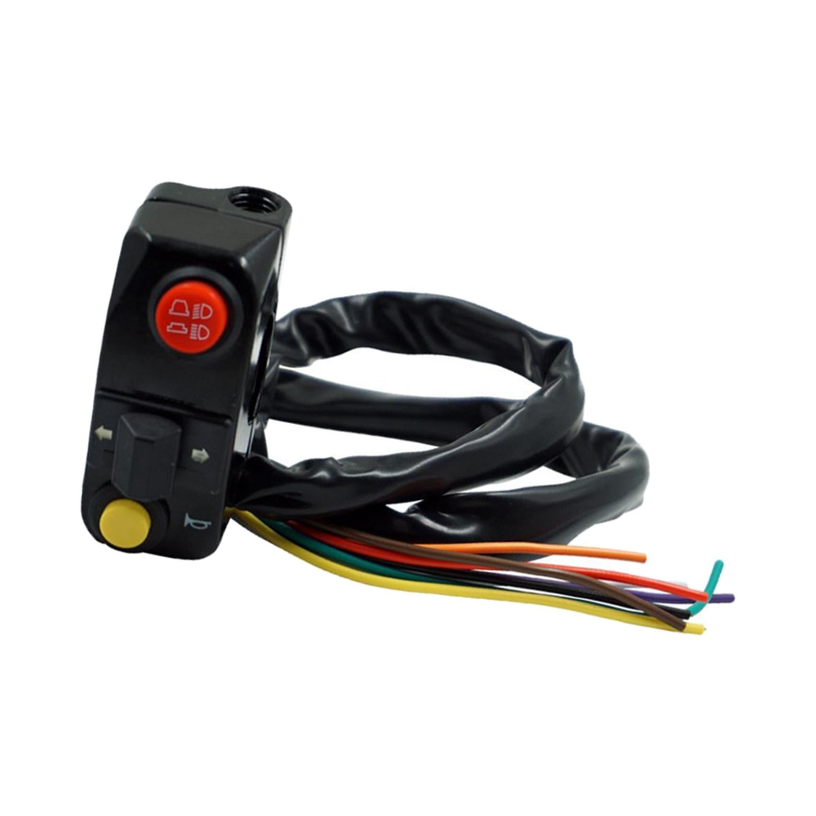 Motorcycle Handlebar Switch 7/8inch Fit for Scooter Accessories Black