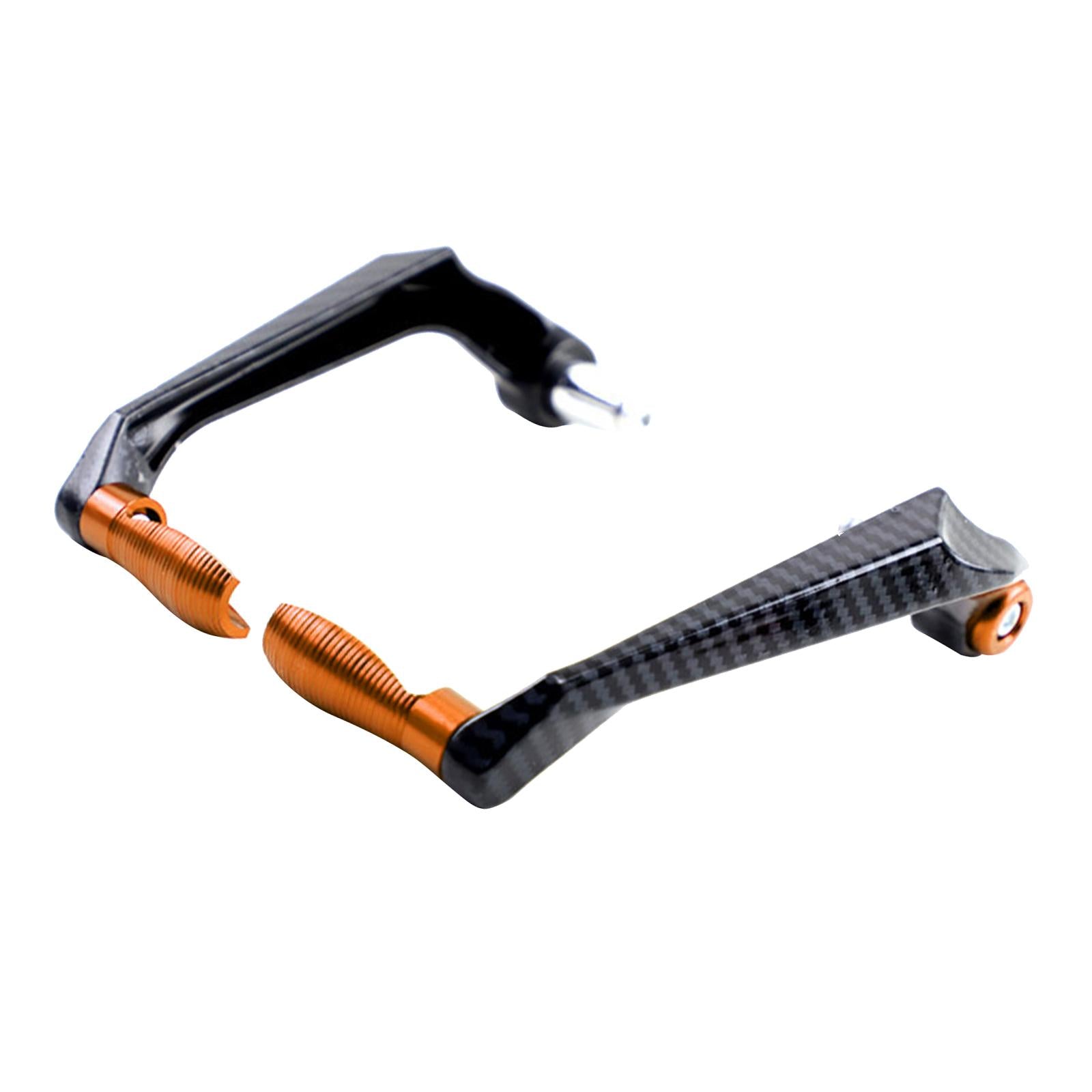 Motorcycle Brake Clutch Lever Guards Handlebar Protector Motorbike Orange