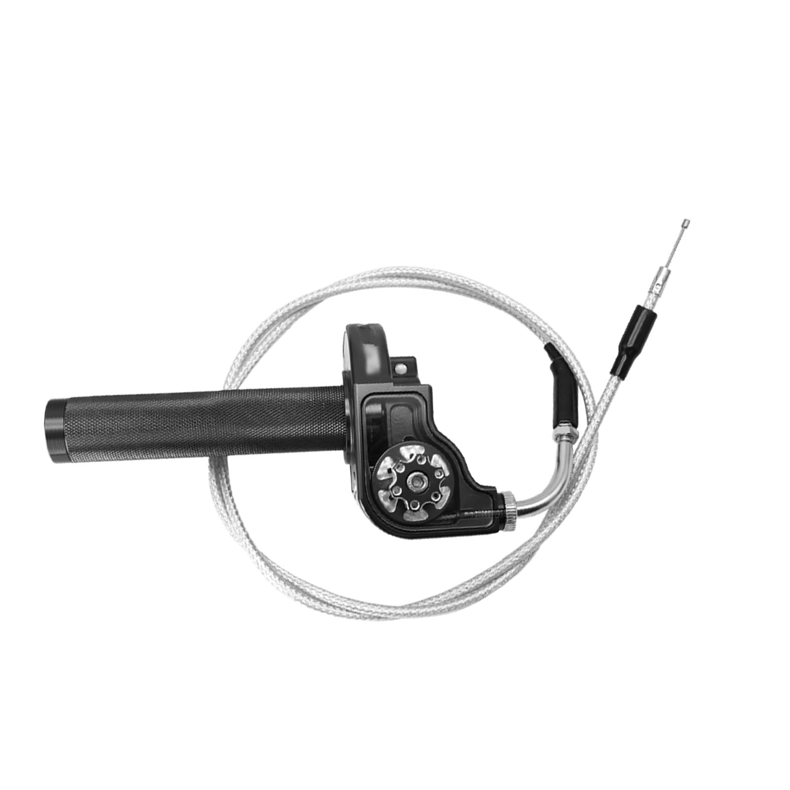 Throttle Grip Accelerator Aluminum Alloy for Motorcycle Easy to Install Black 