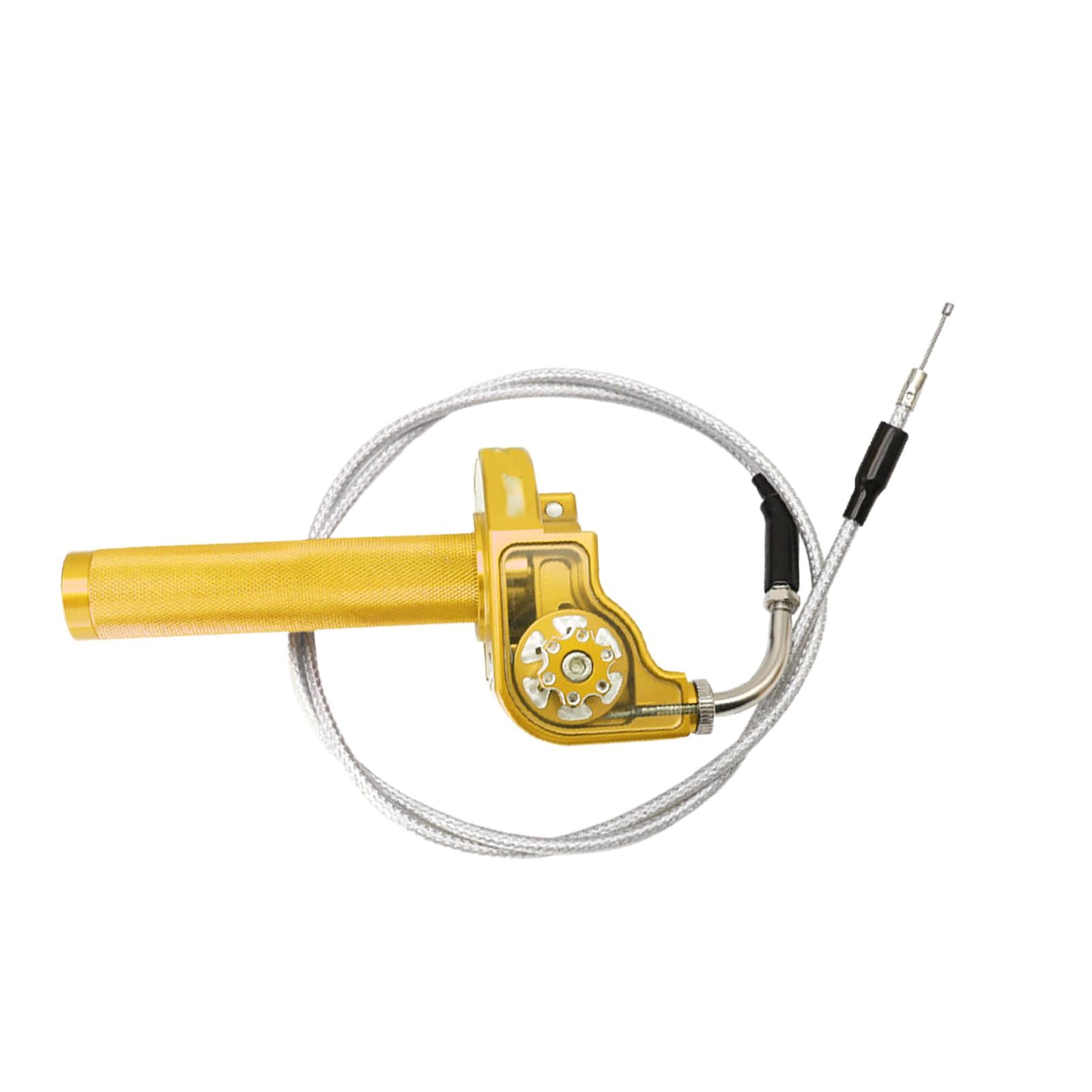 Throttle Grip Accelerator Aluminum Alloy for Motorcycle Easy to Install Gold 