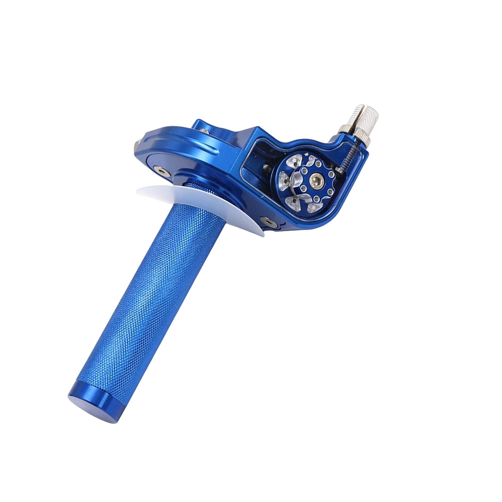 Throttle Grip Aluminum Alloy Fit for Motorbike Easy to Install Replace Blue 
