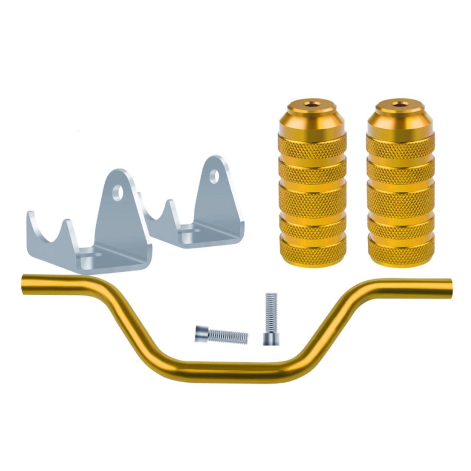 Motorcycle Foot Pegs Pedals Aluminium Alloy for Dirt Bike Scooter Gold