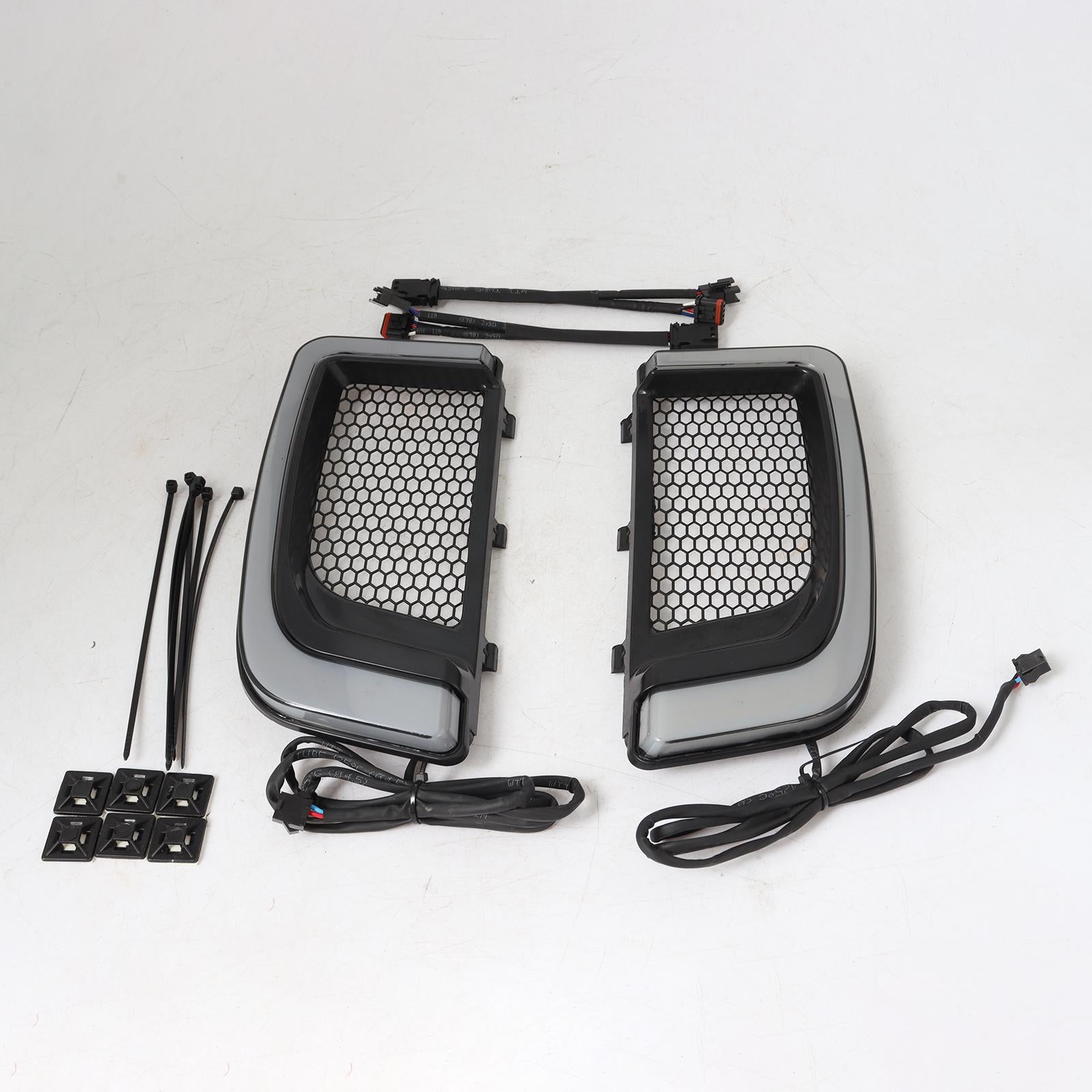 Fairing Lower Grills LED Turn Signal Lights Fit for Harley Touring 