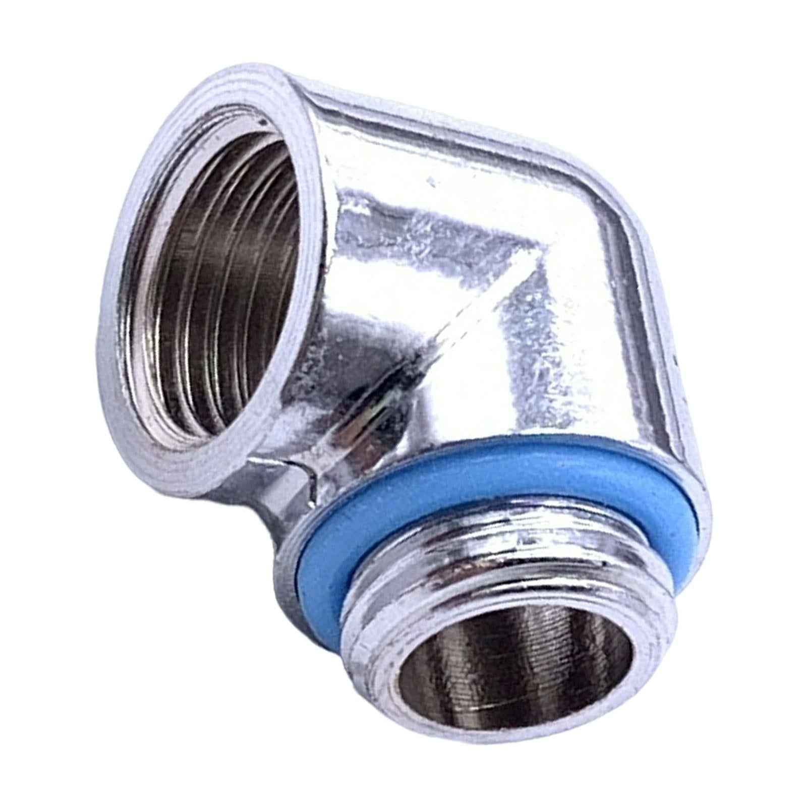 Extender Fitting 90 Degrees for PC Water Cooling System Accessories Silver
