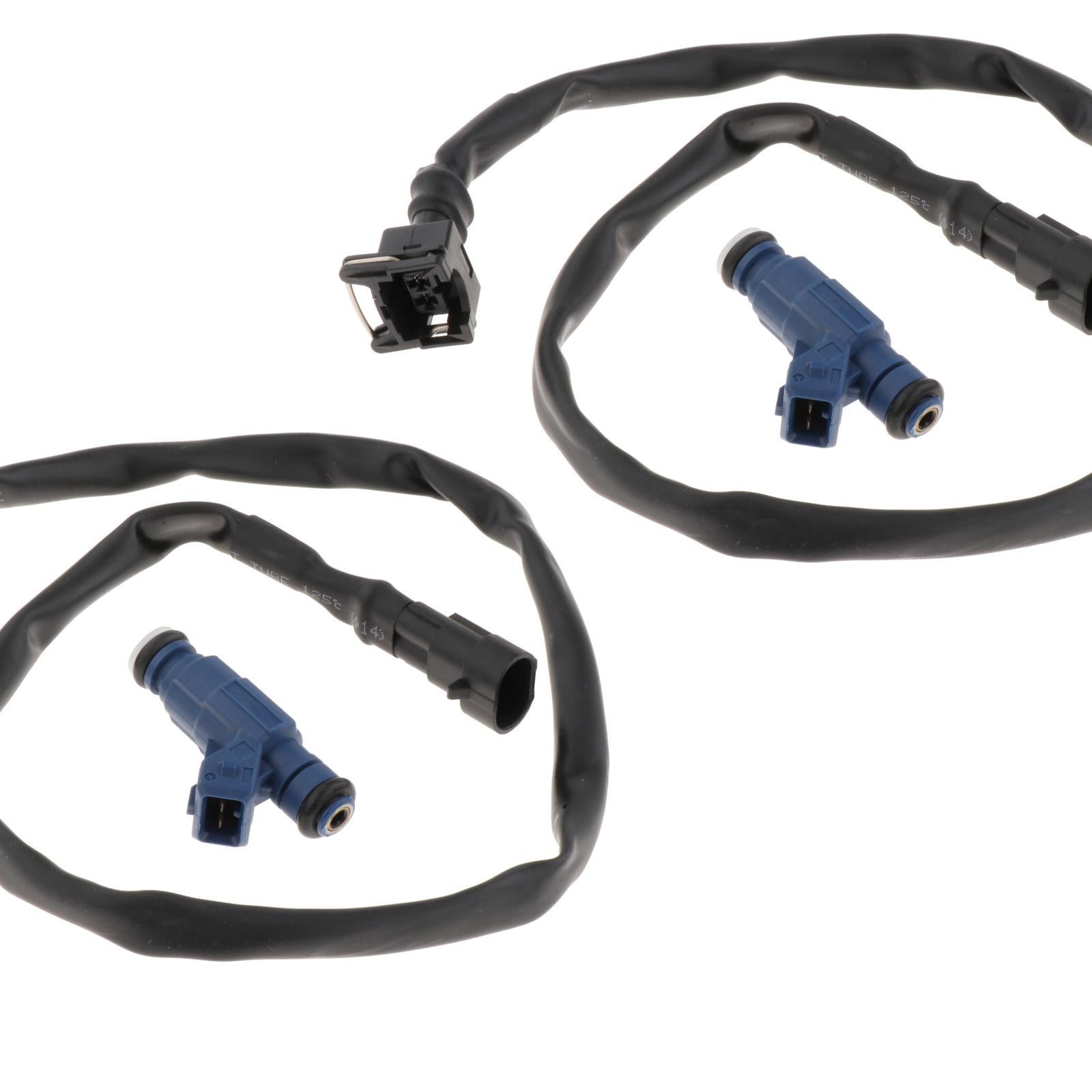 2Pcs Fuel Injectors with Pigtail Harness Fit for Polaris Ranger 700 800