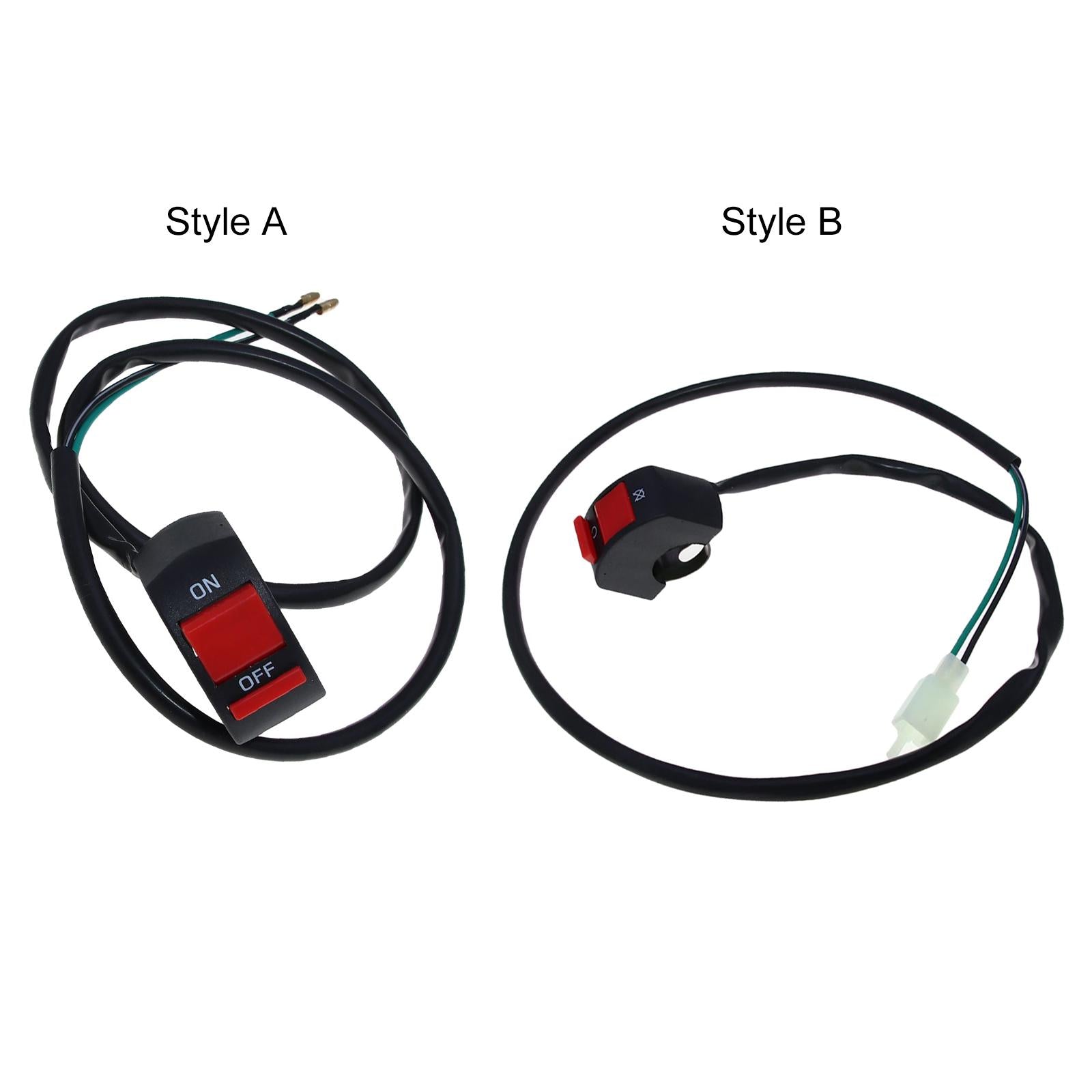Motorbike Handlebar Fog Light Start Switch 22mm Easily Control Style A