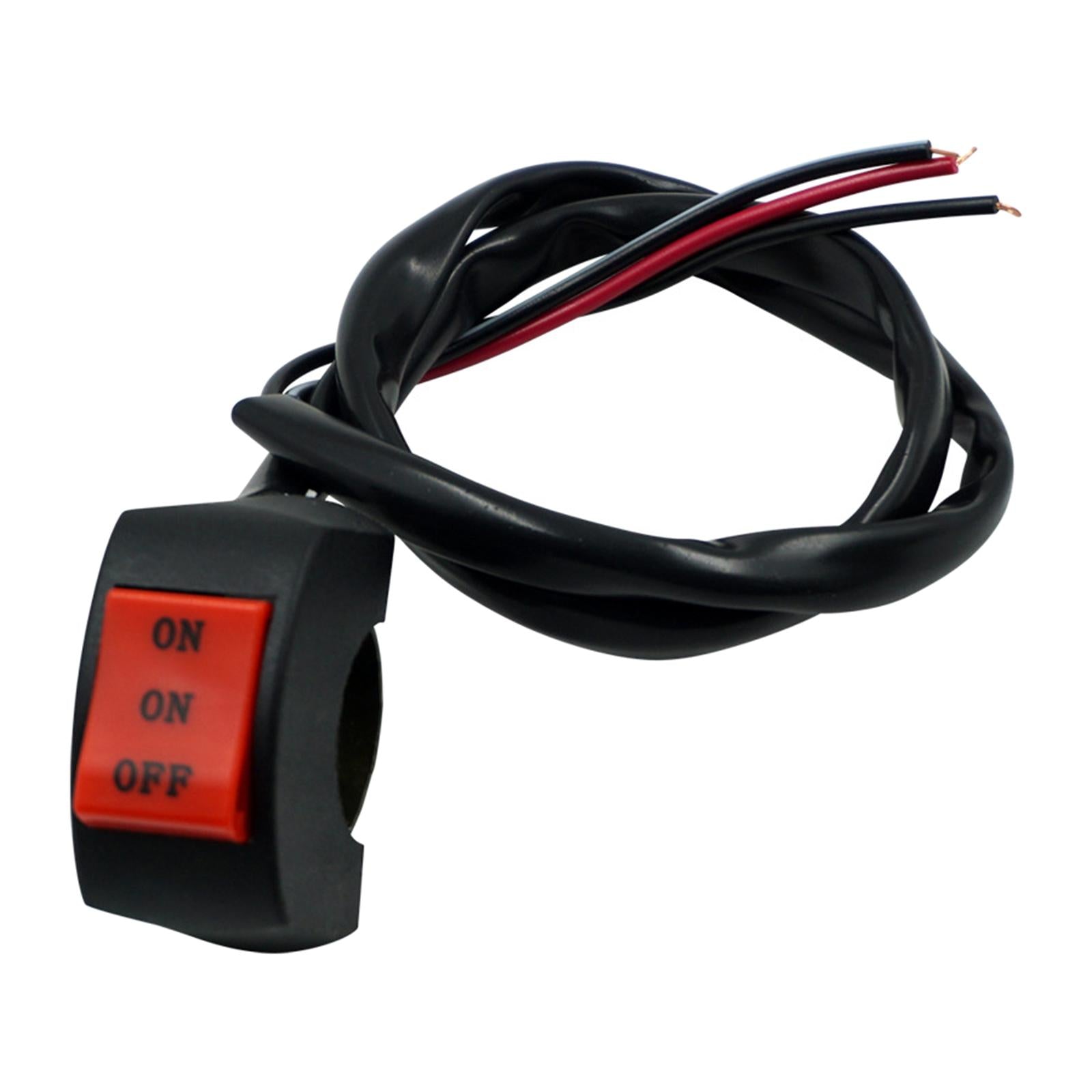 2xMotorcycle Headlight Switch 7/8 inch 22mm Handlebar Toggle Switch