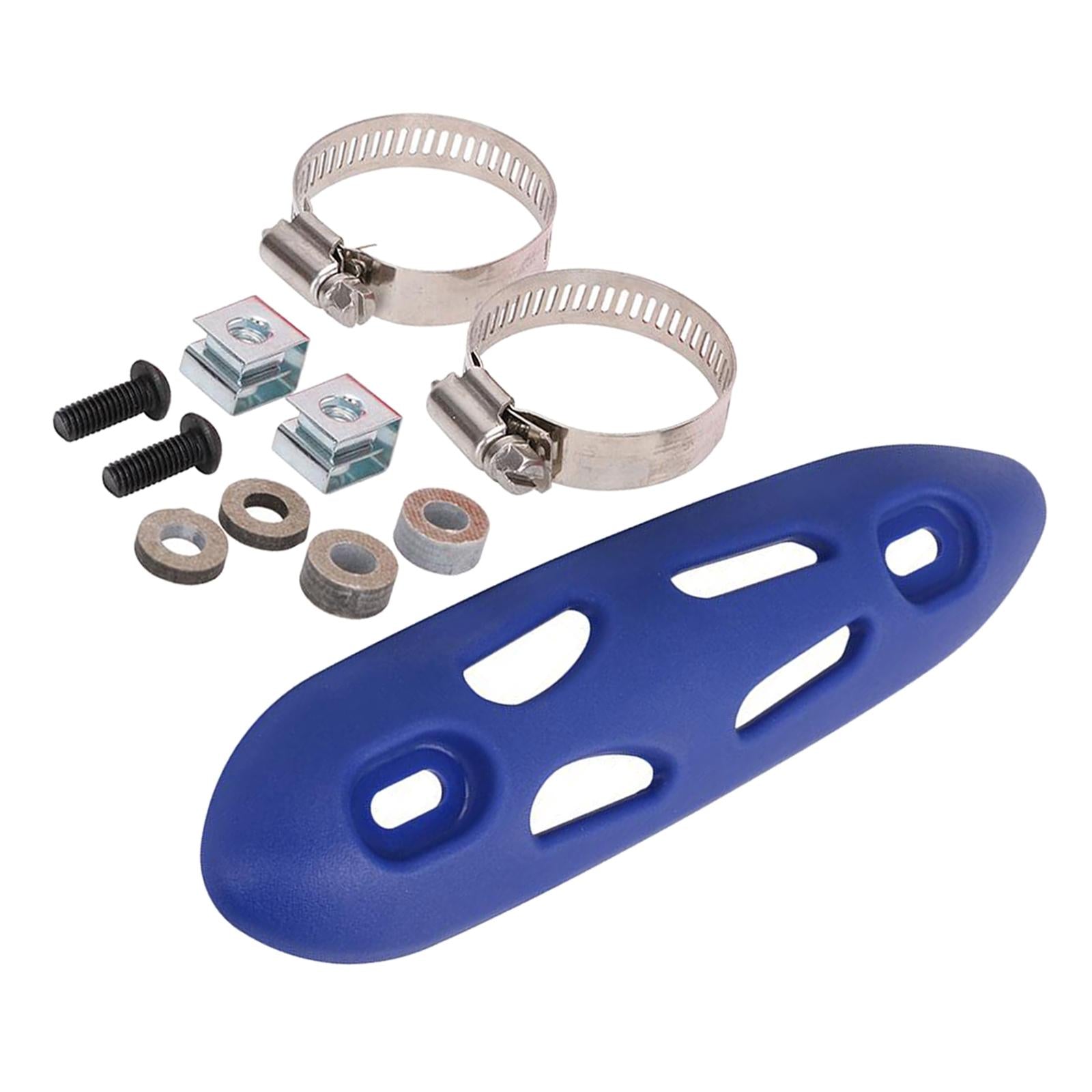 Exhaust Heat Shield Exhaust Pipe Shield for Motorcycle Direct Replaces Blue 