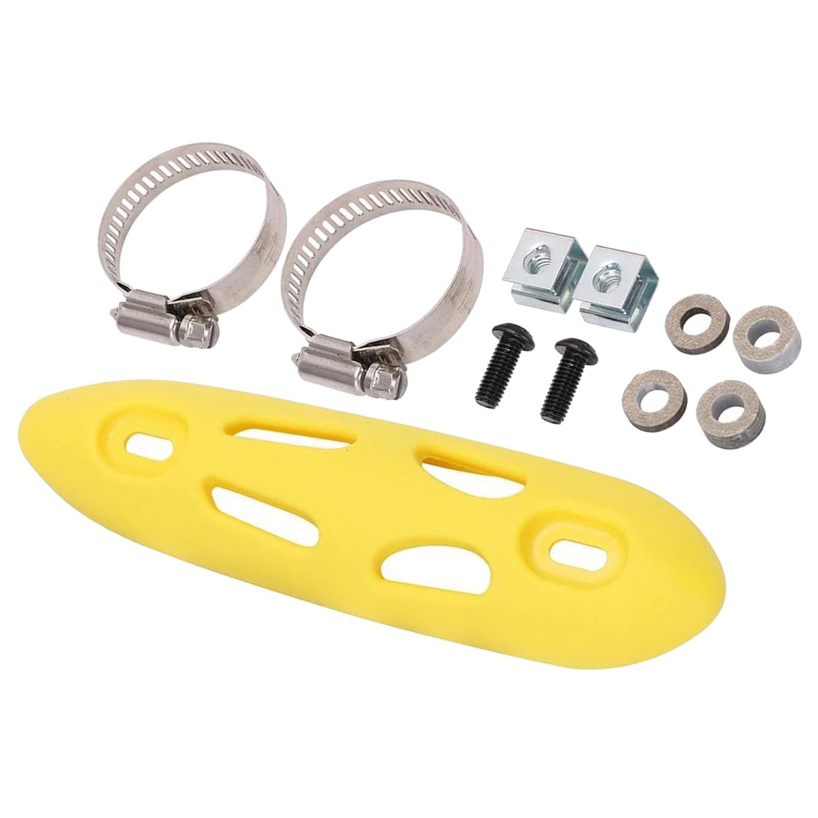 Exhaust Heat Shield Exhaust Pipe Shield for Motorcycle Direct Replaces Yellow 