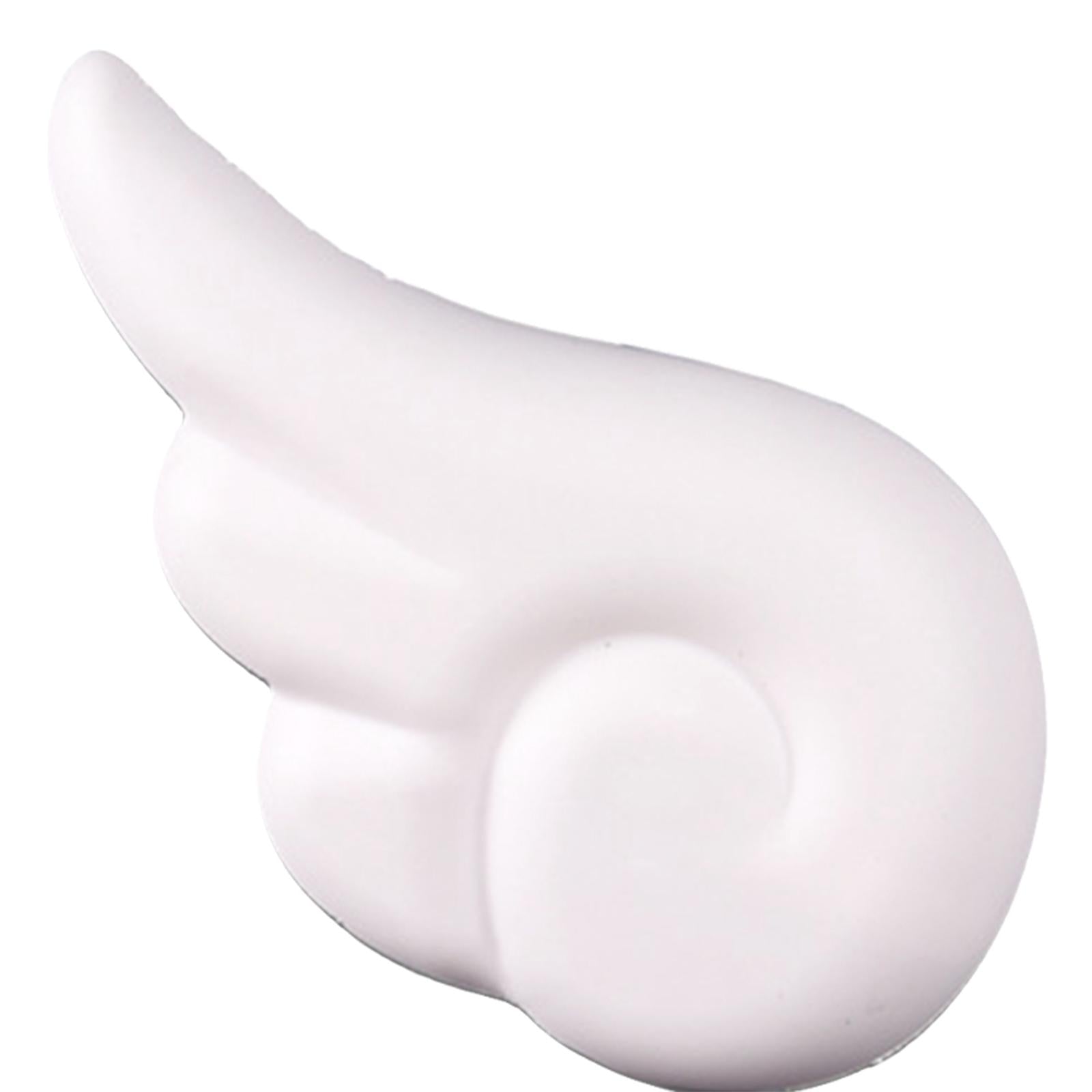 2Pcs Motorcycle Helmet Angel Wing Attachment Fits for Snowboarding Helmet White