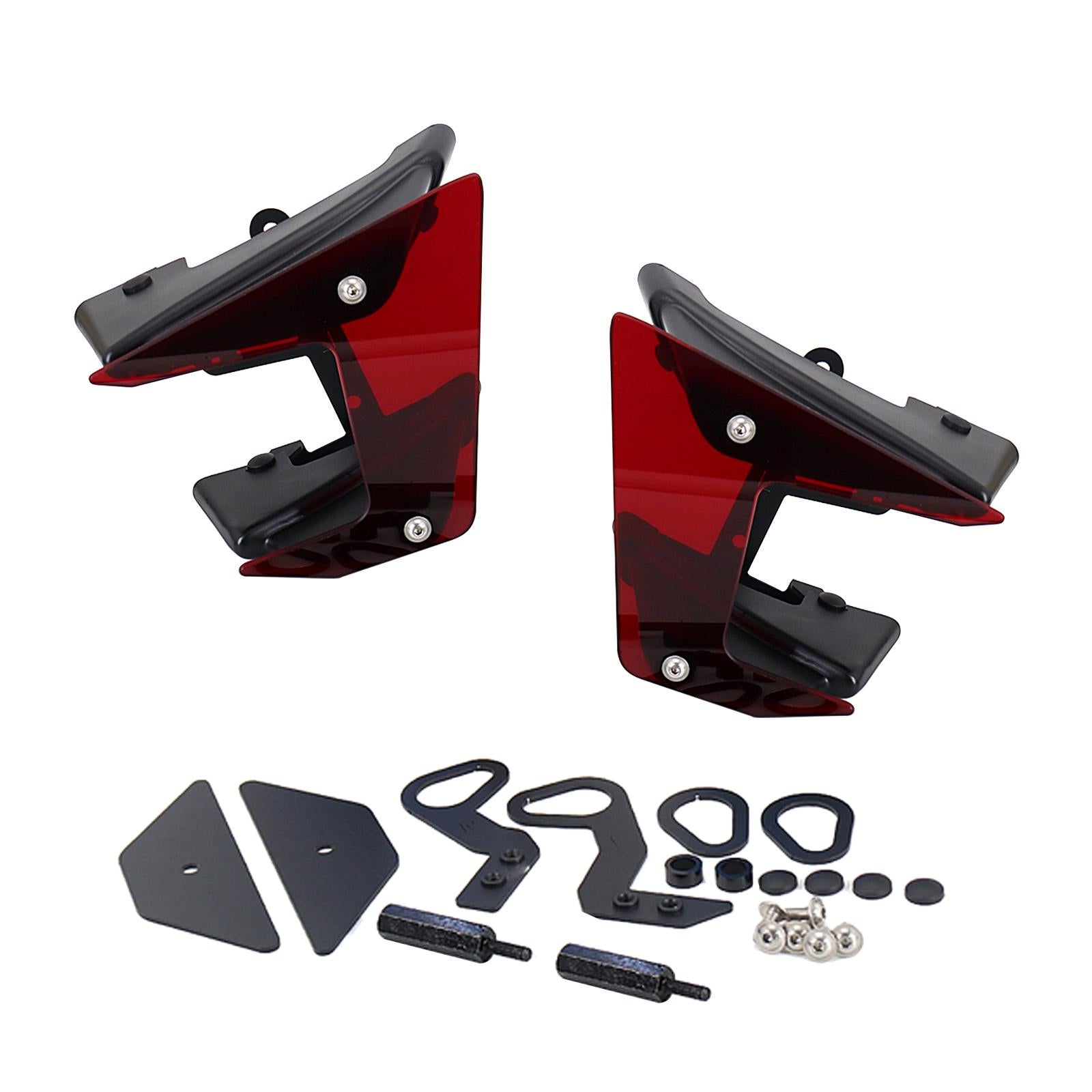 Motorcycle Downforce Spoilers Air Deflector Fit for MT09 SP Decor Red