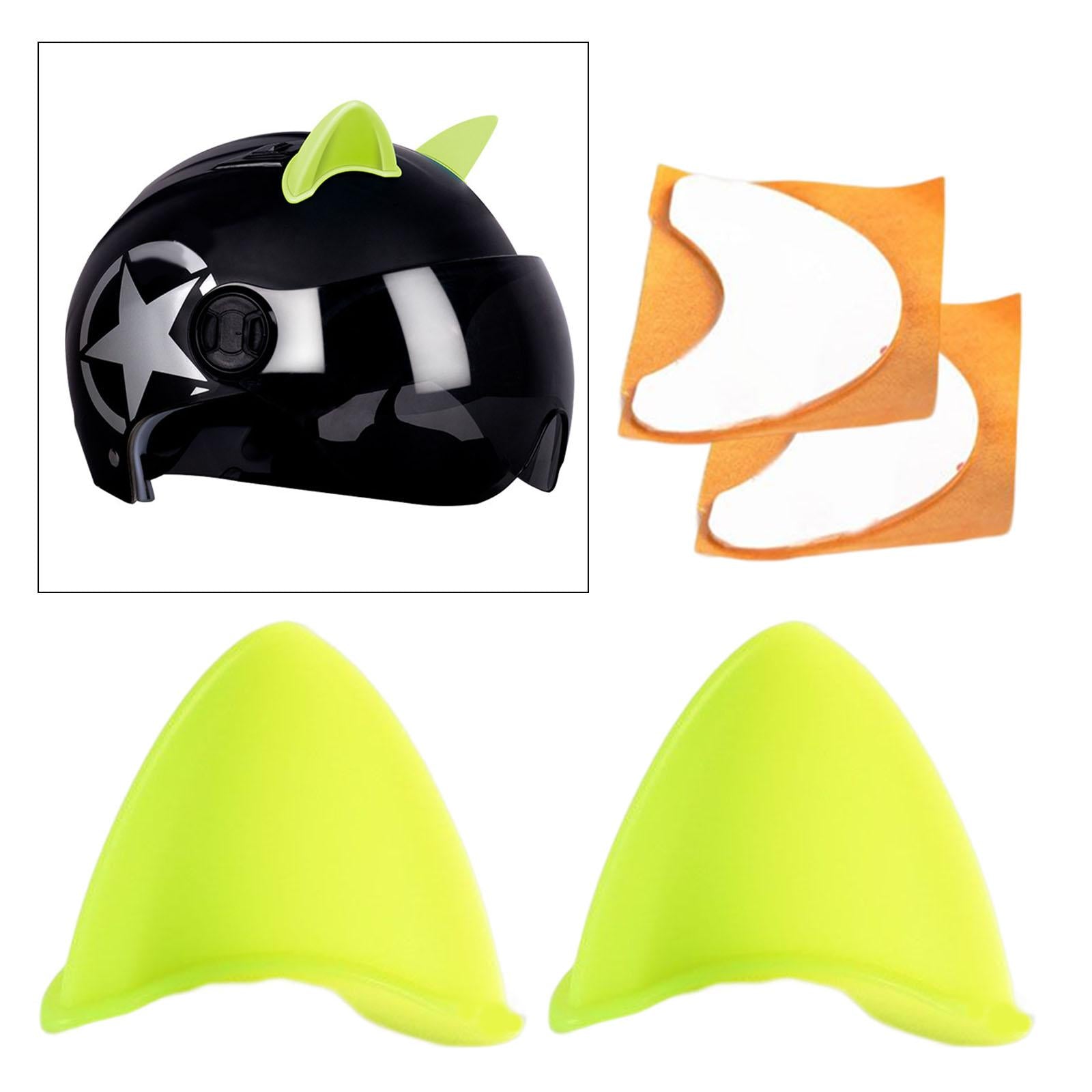 Helmet Horn Safety Decoration Cute design Outdoor Motorcycle Men black