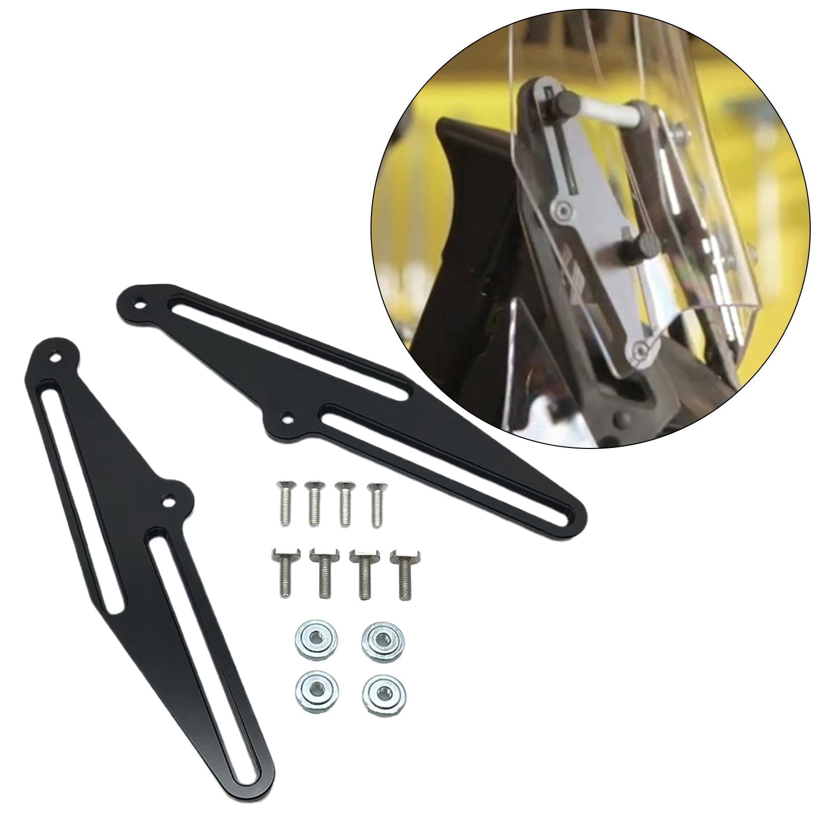Motorcycle Windshield Adjuster Bracket 4" 100mm for Yamaha Tenere 700