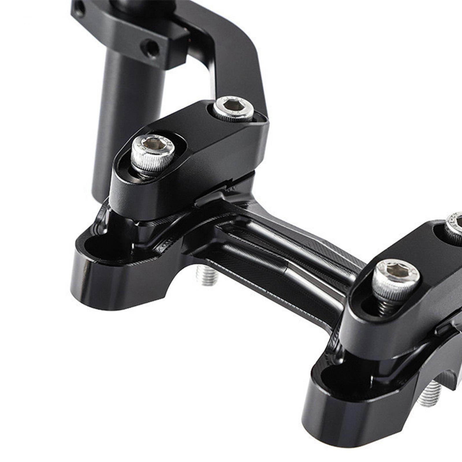 Motorcycle Handlebar Riser Clamp Professional CNC for Benda BD300-15 Black