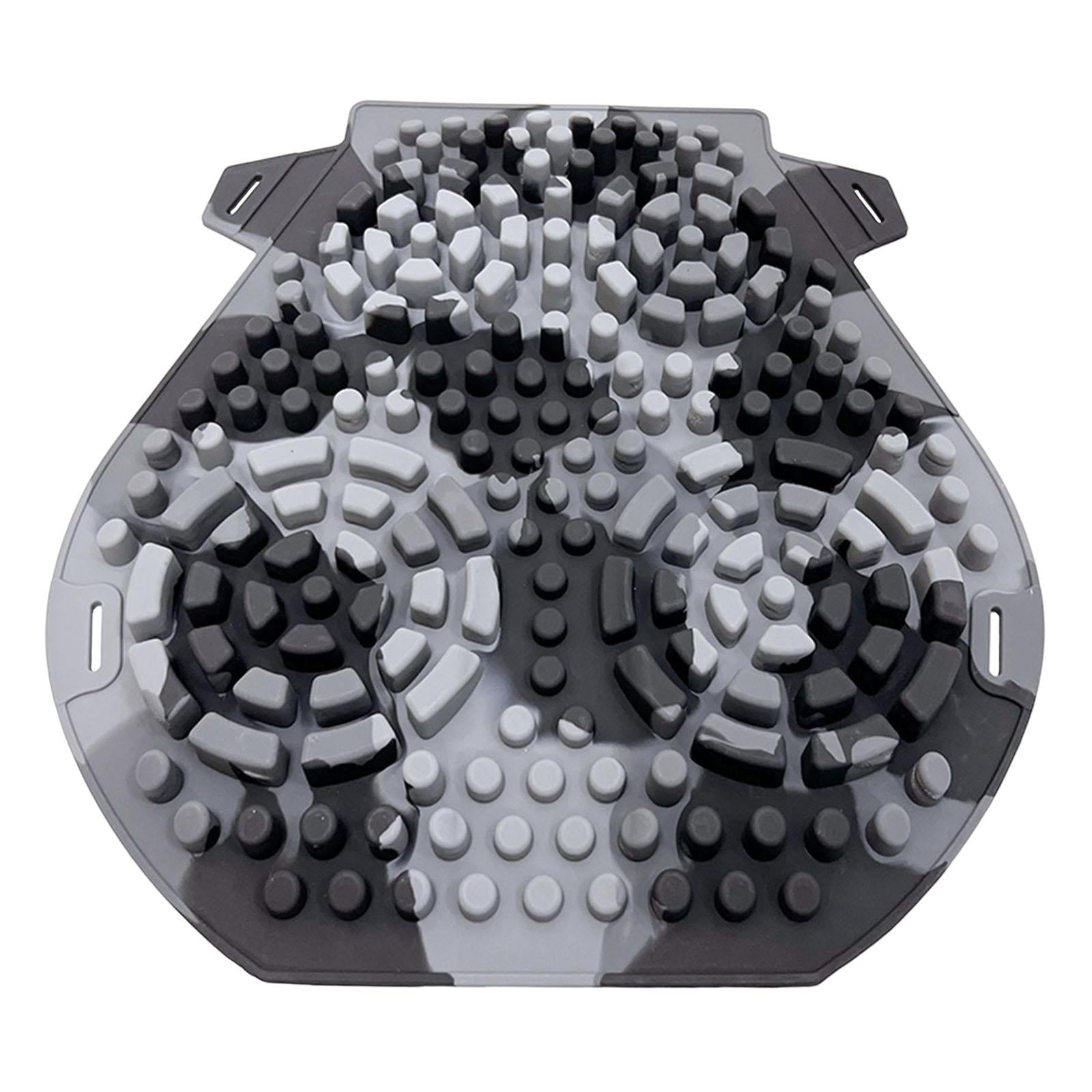 Motorbike Motorcycle Seat Pad Cover Silicone Waterproof Shock Absorption Mixed Grey
