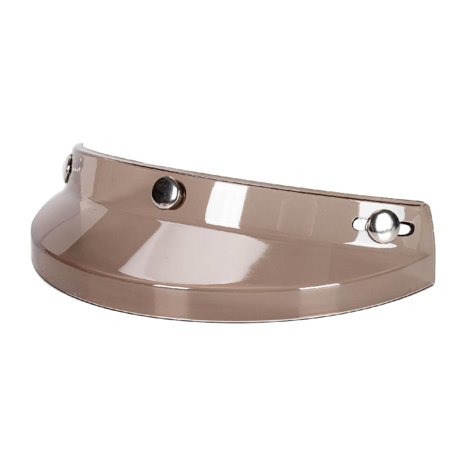 Helmet Visor 3 Snap for Helmets with 3 Buttons Half Helmets Parts Brown 