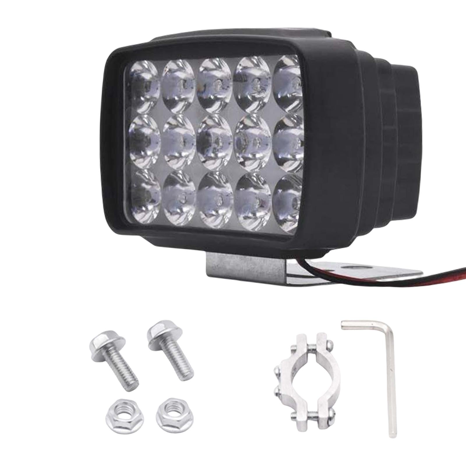 15 LEDs Motorcycle Headlight Super Bright Accessories Driving Light Lighting Style B
