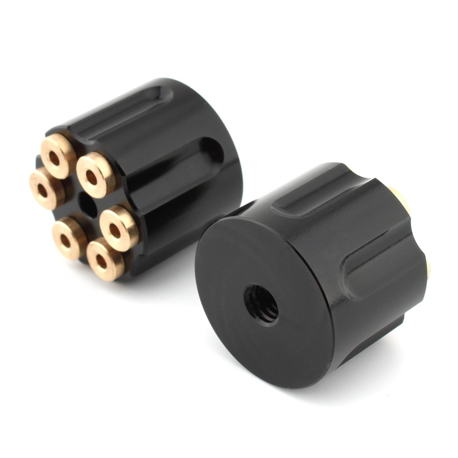 2x Solo Seat Mounting Nuts Accessories Assembly for Harley Road King Black