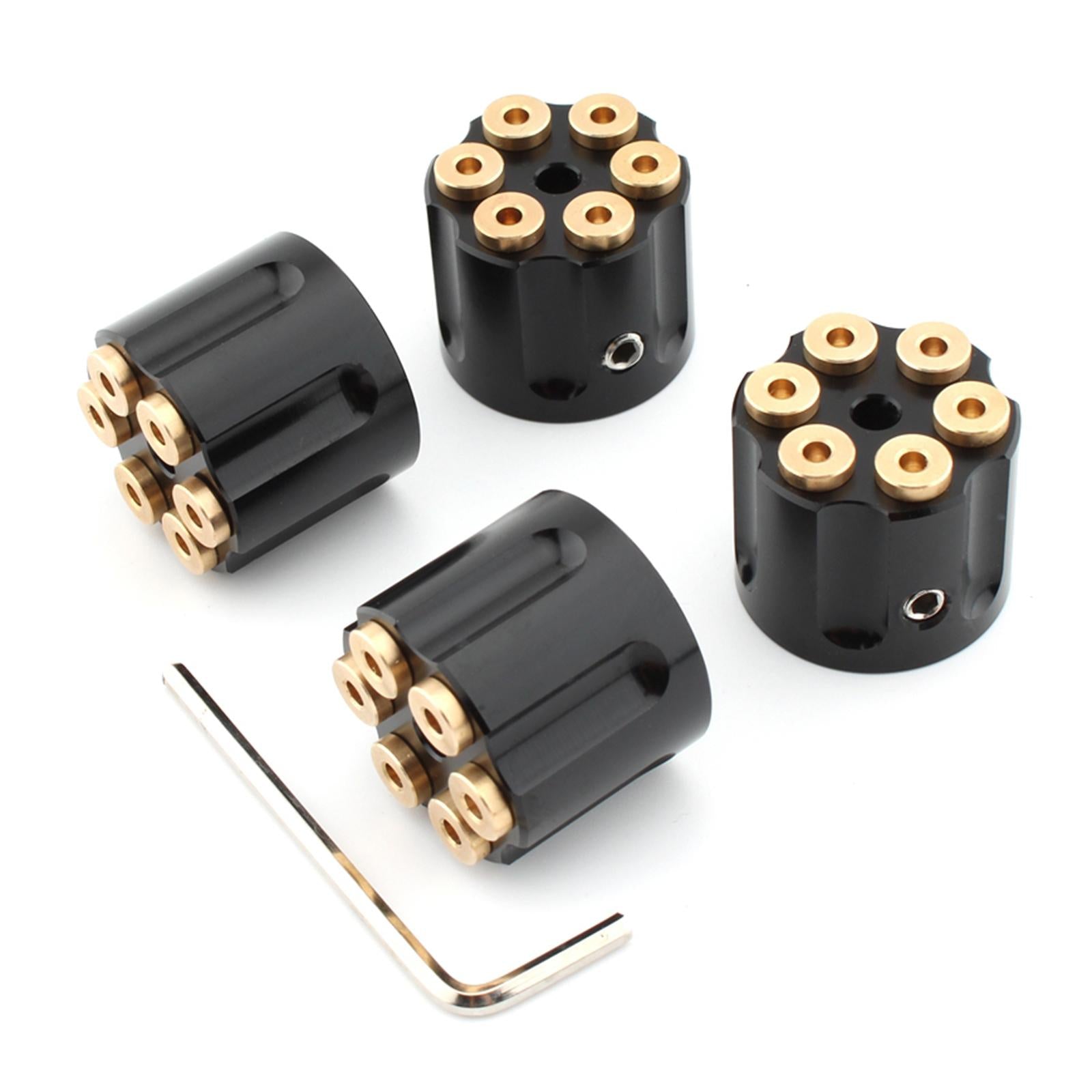 4x Engine Screw Caps Spare Parts for Harley-Davidson Sportster Models Black