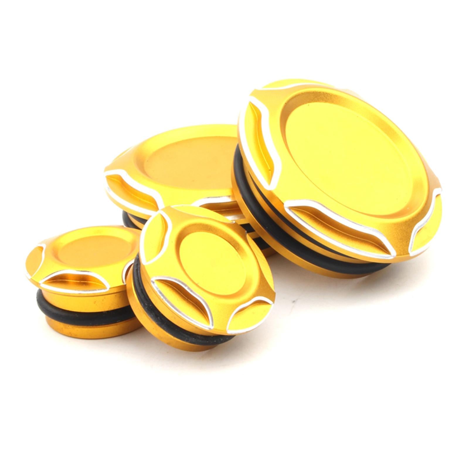 4 Pieces Motorcycle Frame Hole Cap Cover for Ducati Scrambler 400 800 Aureate