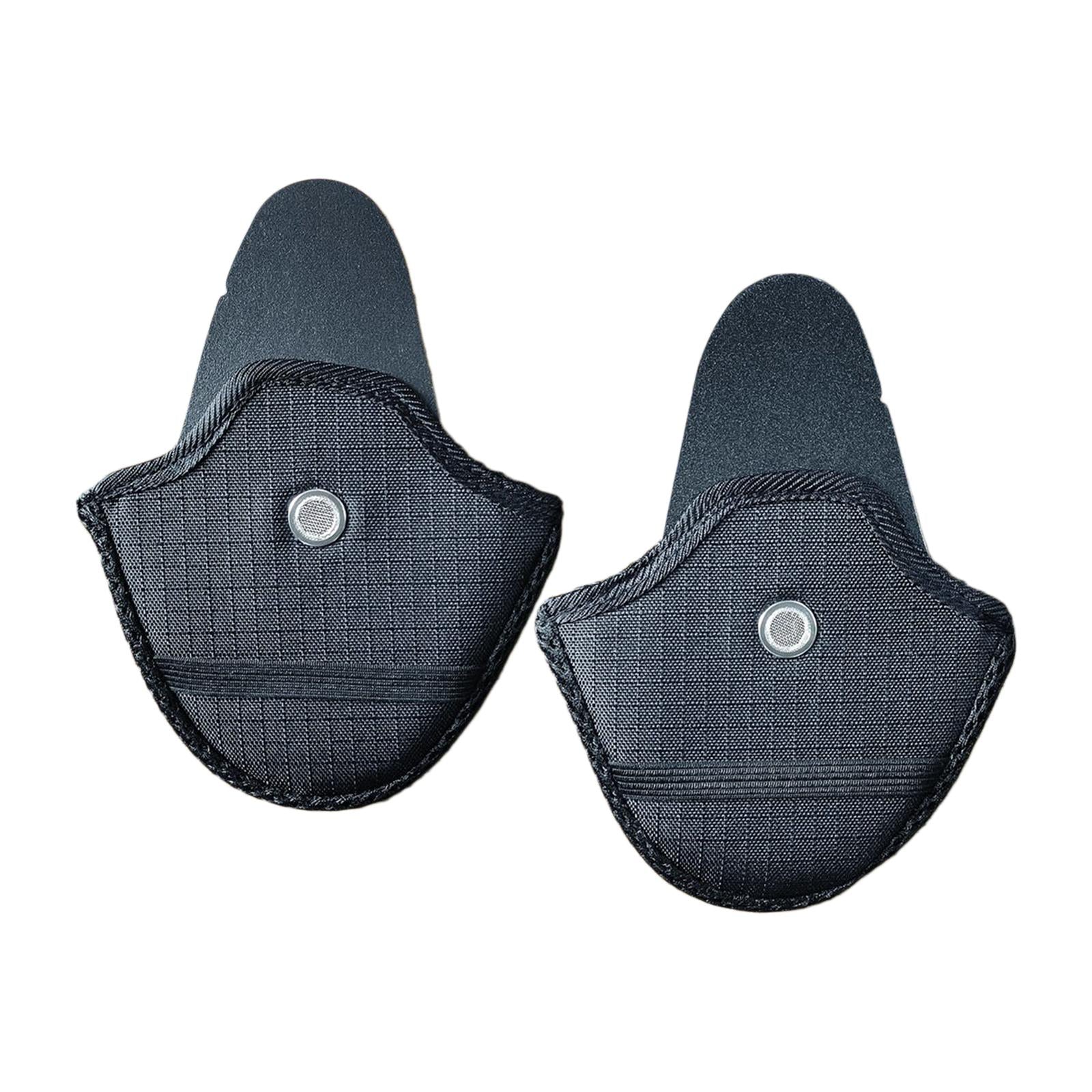 2x Motorcycle Helmet Earmuffs wind blocks Helmet Side Covers Durable