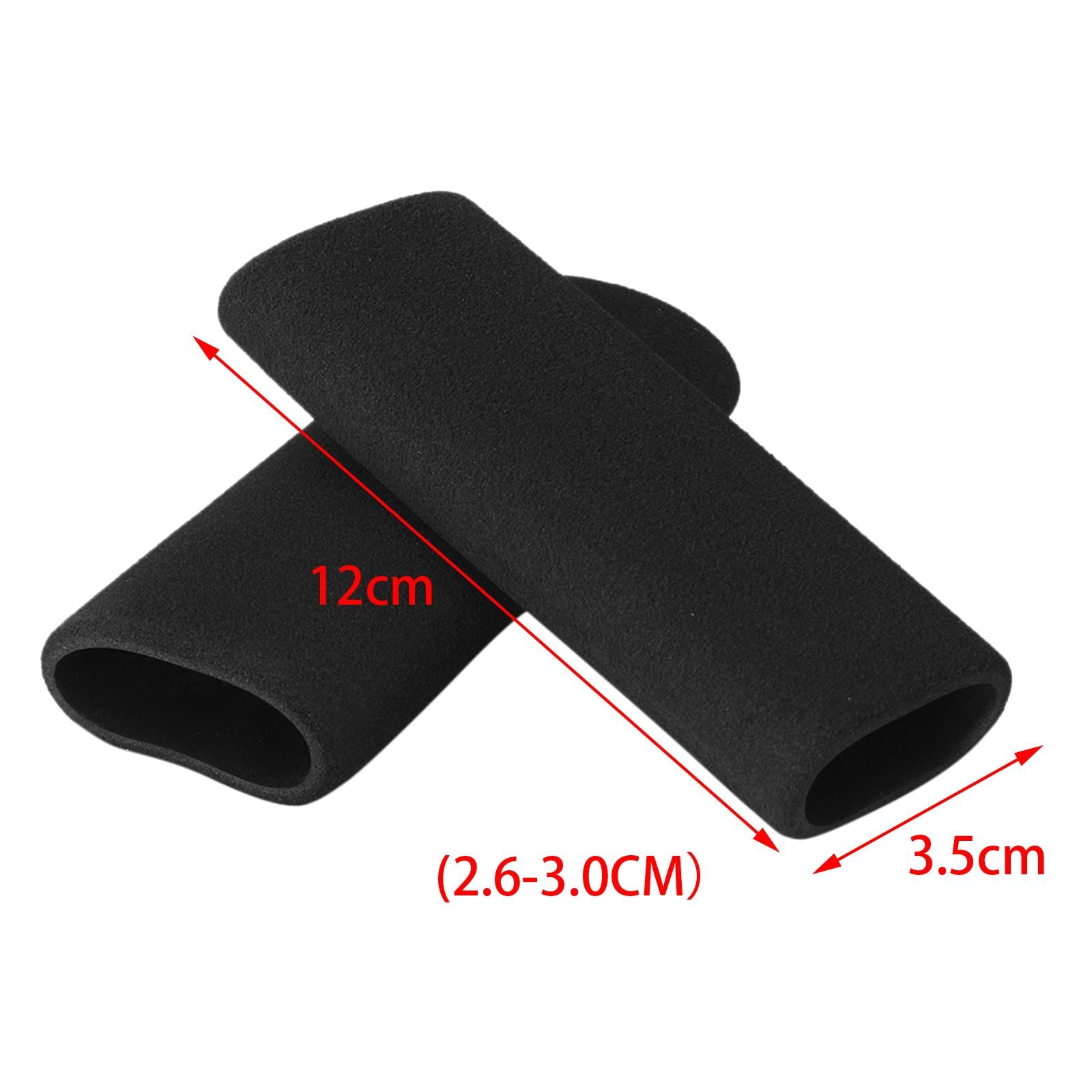 2Pcs Motorcycle Foam Handle Grip Covers Easy Installation Soft Replacement 27mm