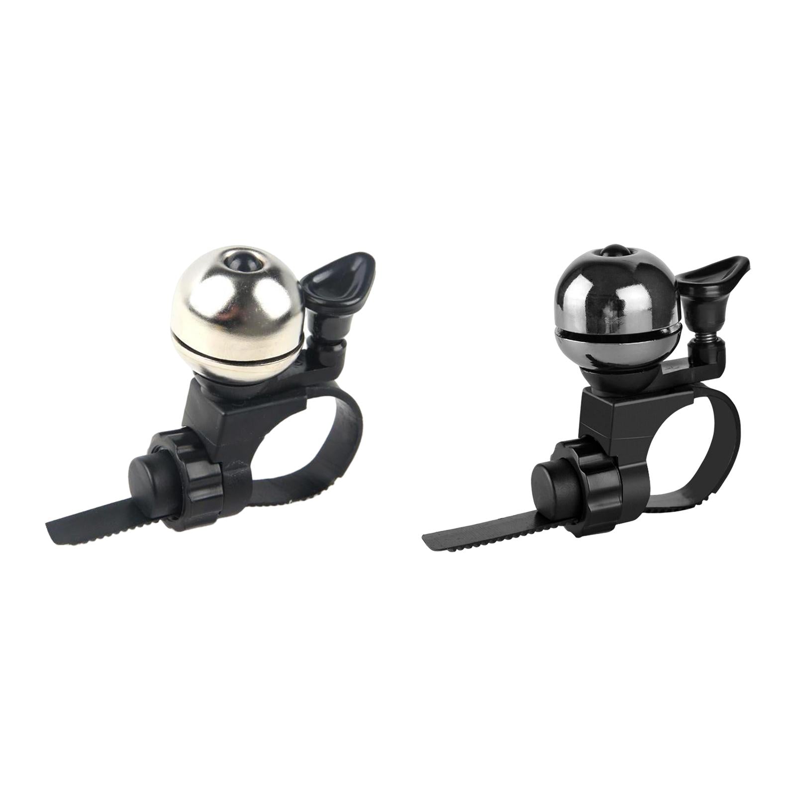3xBike Bell Loud Crisp Clear Sound Accessory 90dB Brass Bell for Kids White
