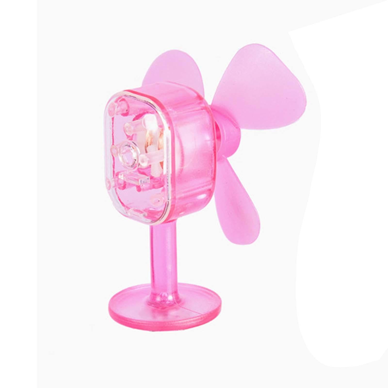 Wind Powered Luminous Small Fan Styling for Motocross Ornaments Parts Pink