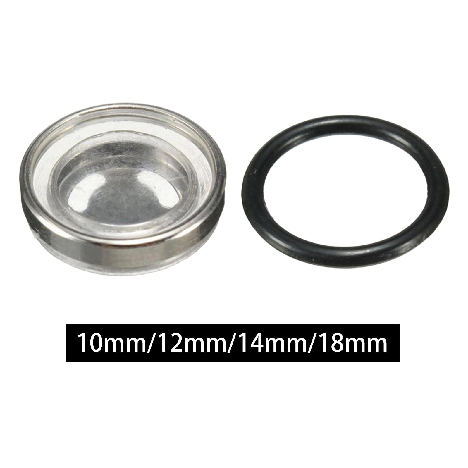 2xOil Pump Sight Glass Universal Gasket Repair Parts for Motorcycle 10mm