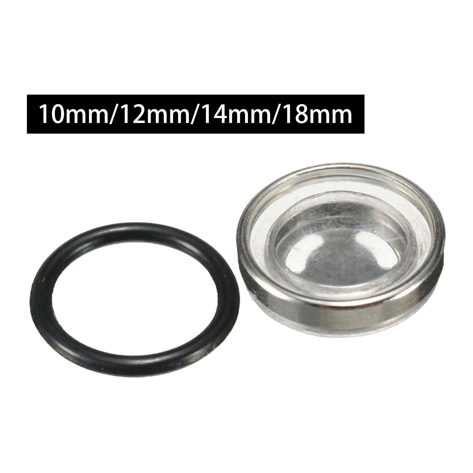 2xOil Pump Sight Glass Universal Gasket Repair Parts for Motorcycle 10mm