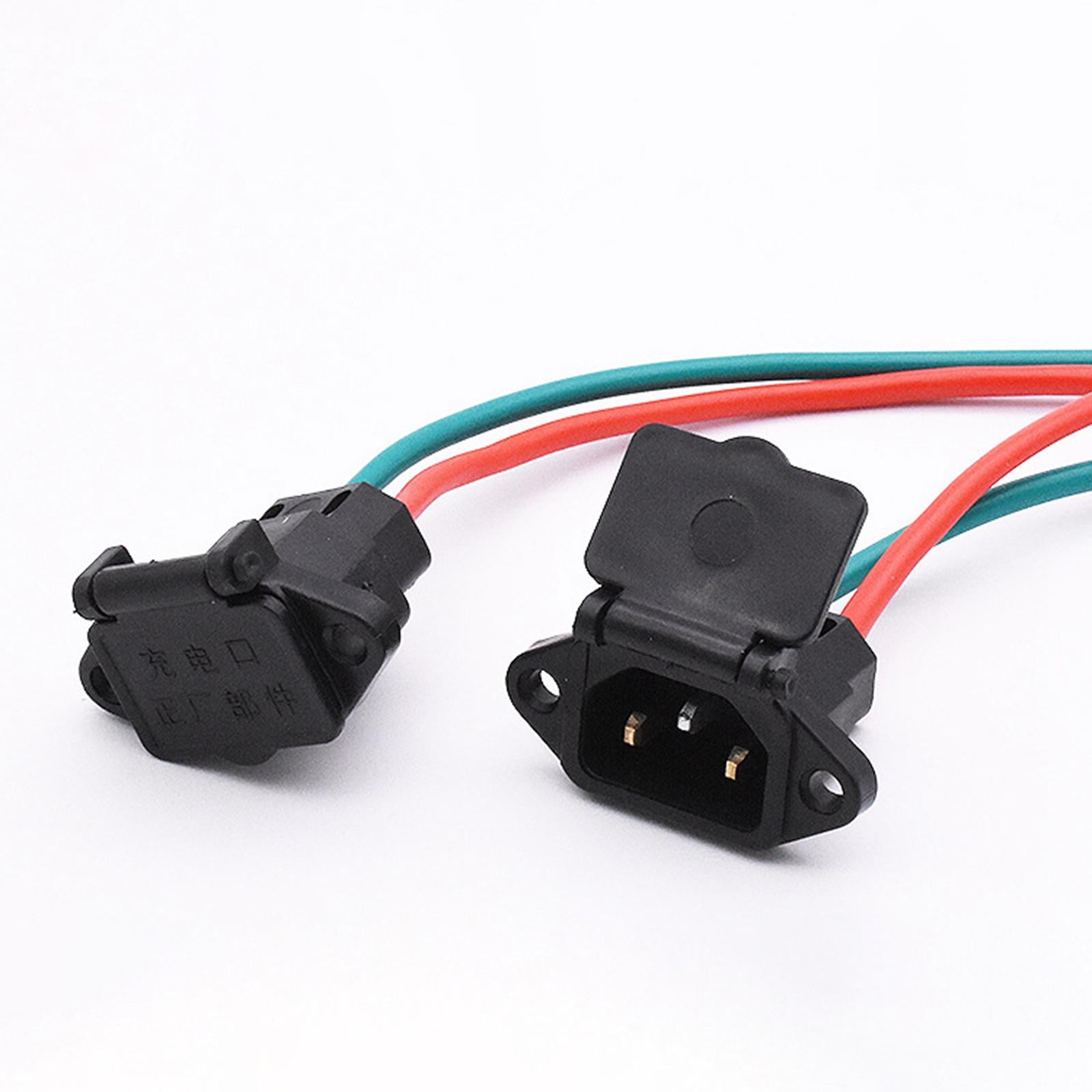 2xBattery Charging Port Charger Socket Waterproof Spare Parts Durable