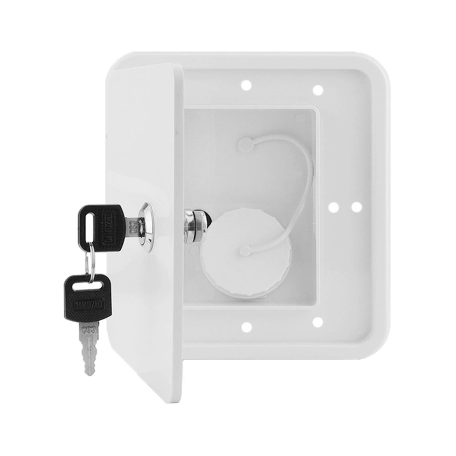 Gravity Water Inlet Filler Cap Lockable Water Intake for Caravan RV