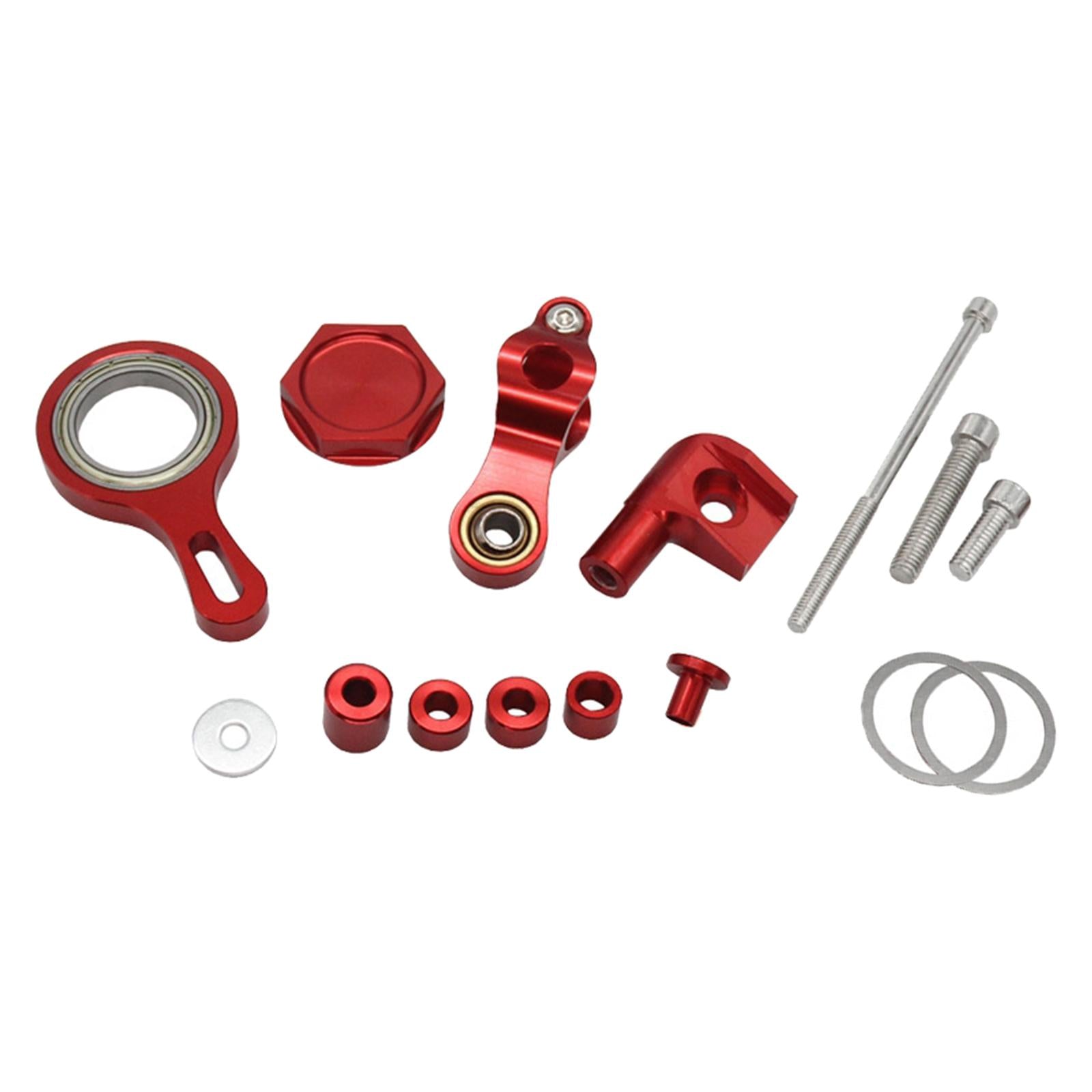 Motorcycle Steering Damper Bracket Mount Set for Yamaha Yzf R6 Yzf R1 Red