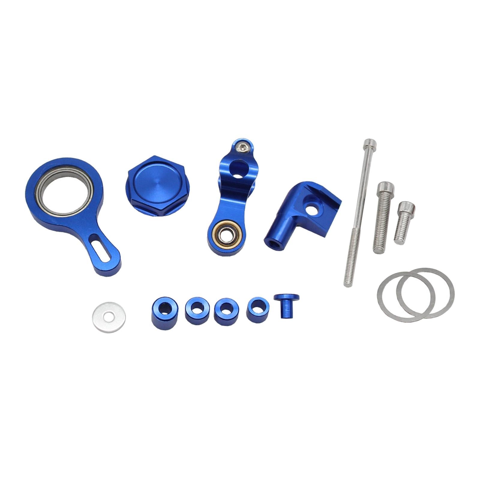 Motorcycle Steering Damper Bracket Mount Set for Yamaha Yzf R6 Yzf R1 Blue