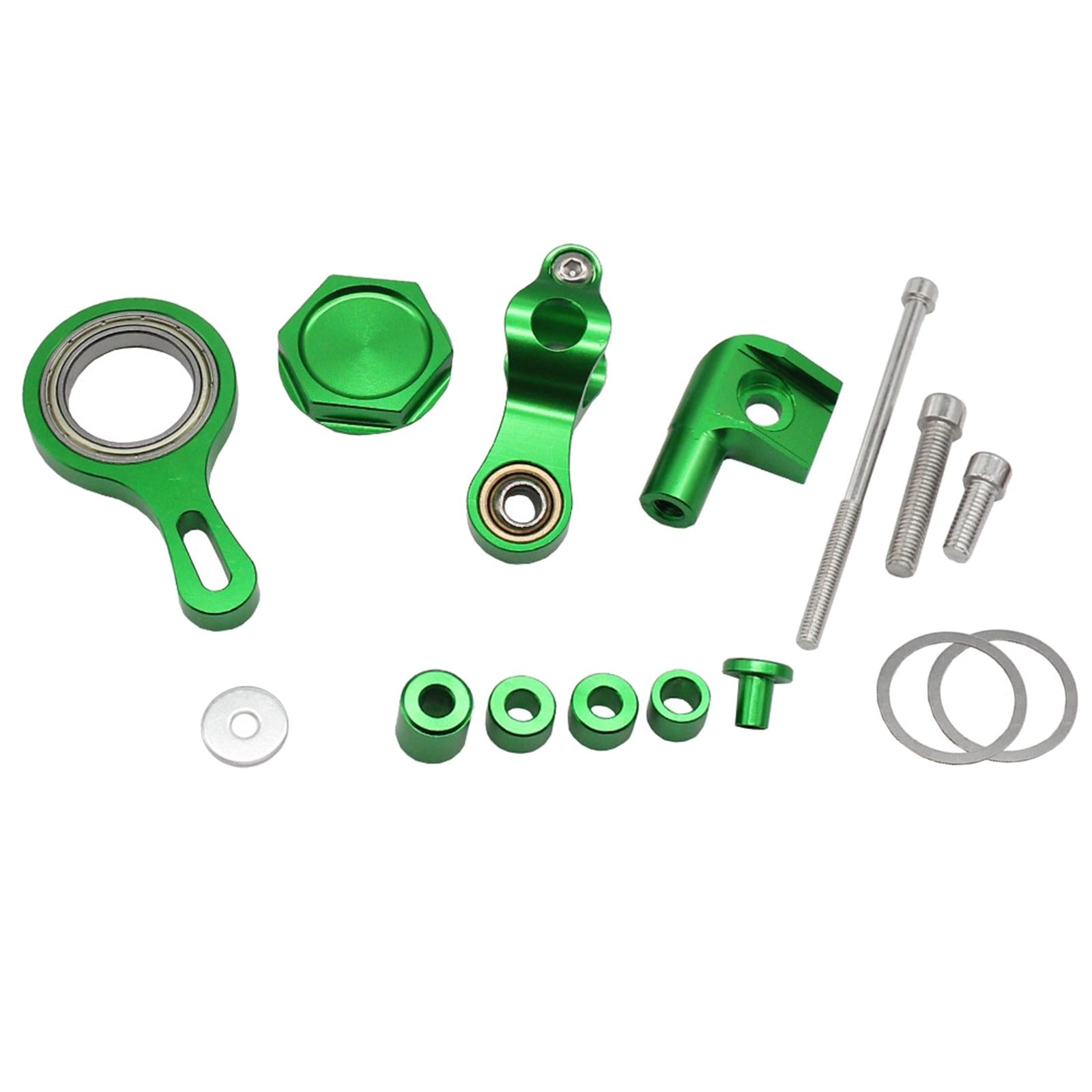 Motorcycle Steering Damper Bracket Mount Set for Yamaha Yzf R6 Yzf R1 Green
